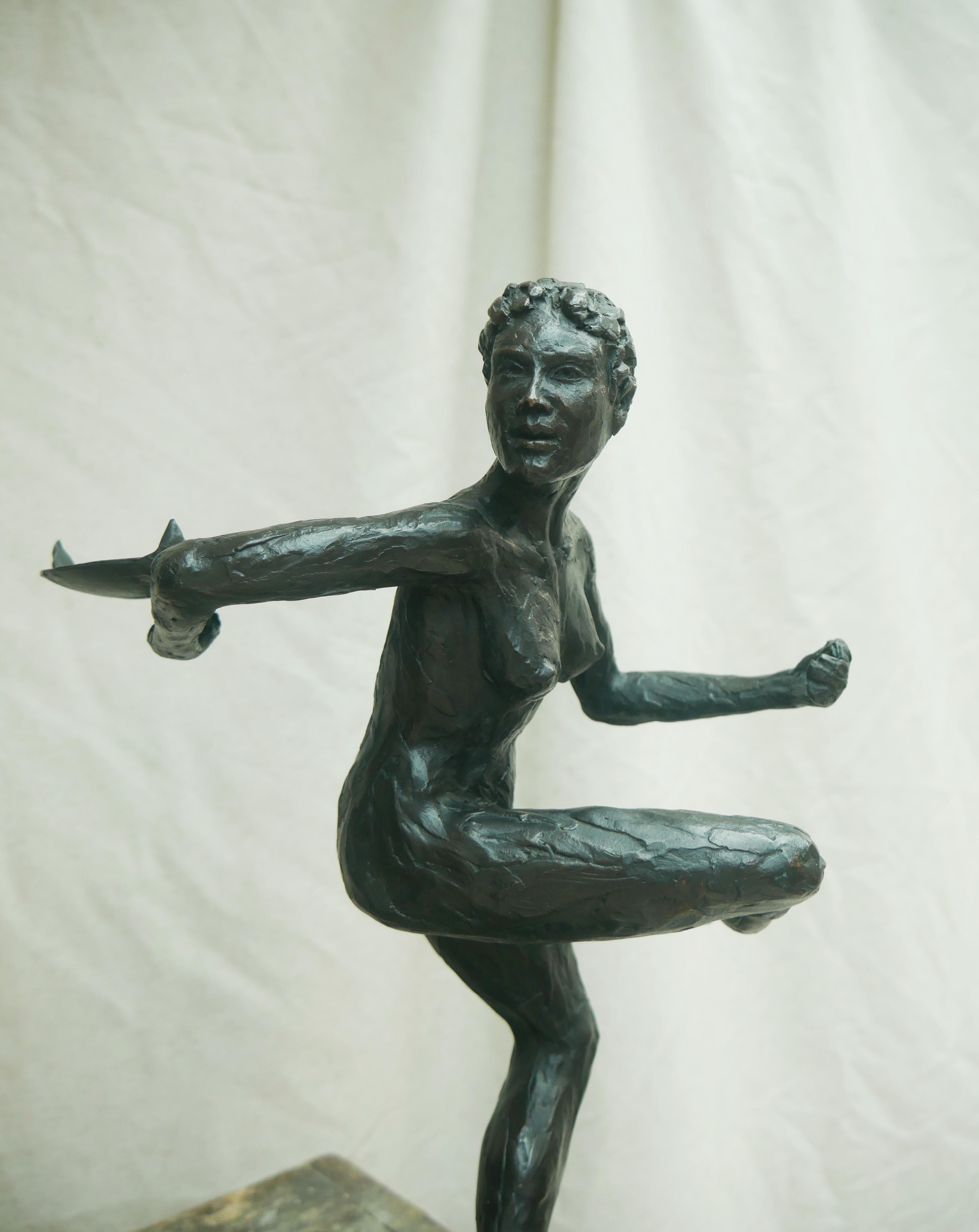 Moderno Portacandele Dancing Women in bronzo di Patrick Laroche in vendita