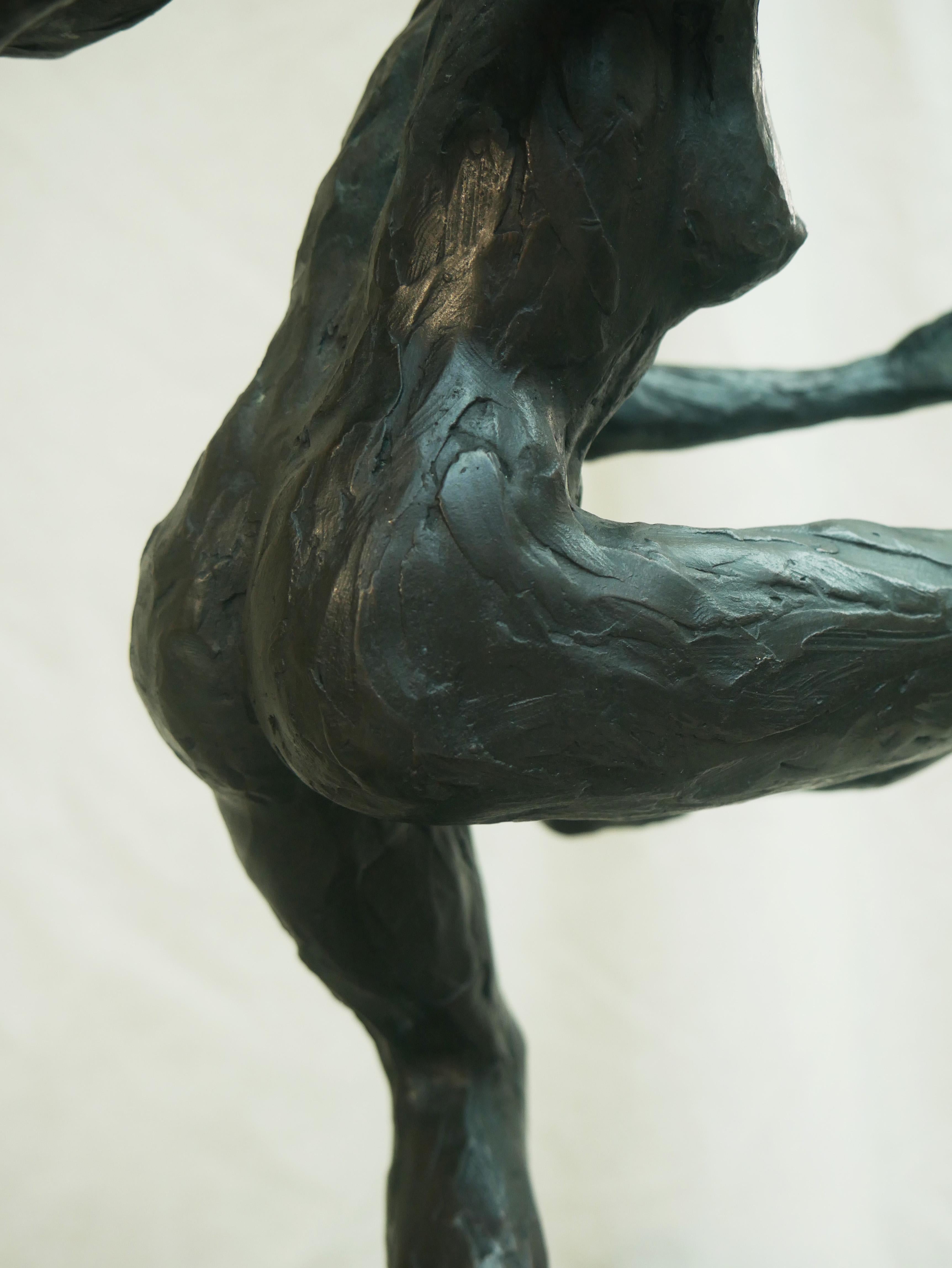 Bronzato Portacandele Dancing Women in bronzo di Patrick Laroche in vendita