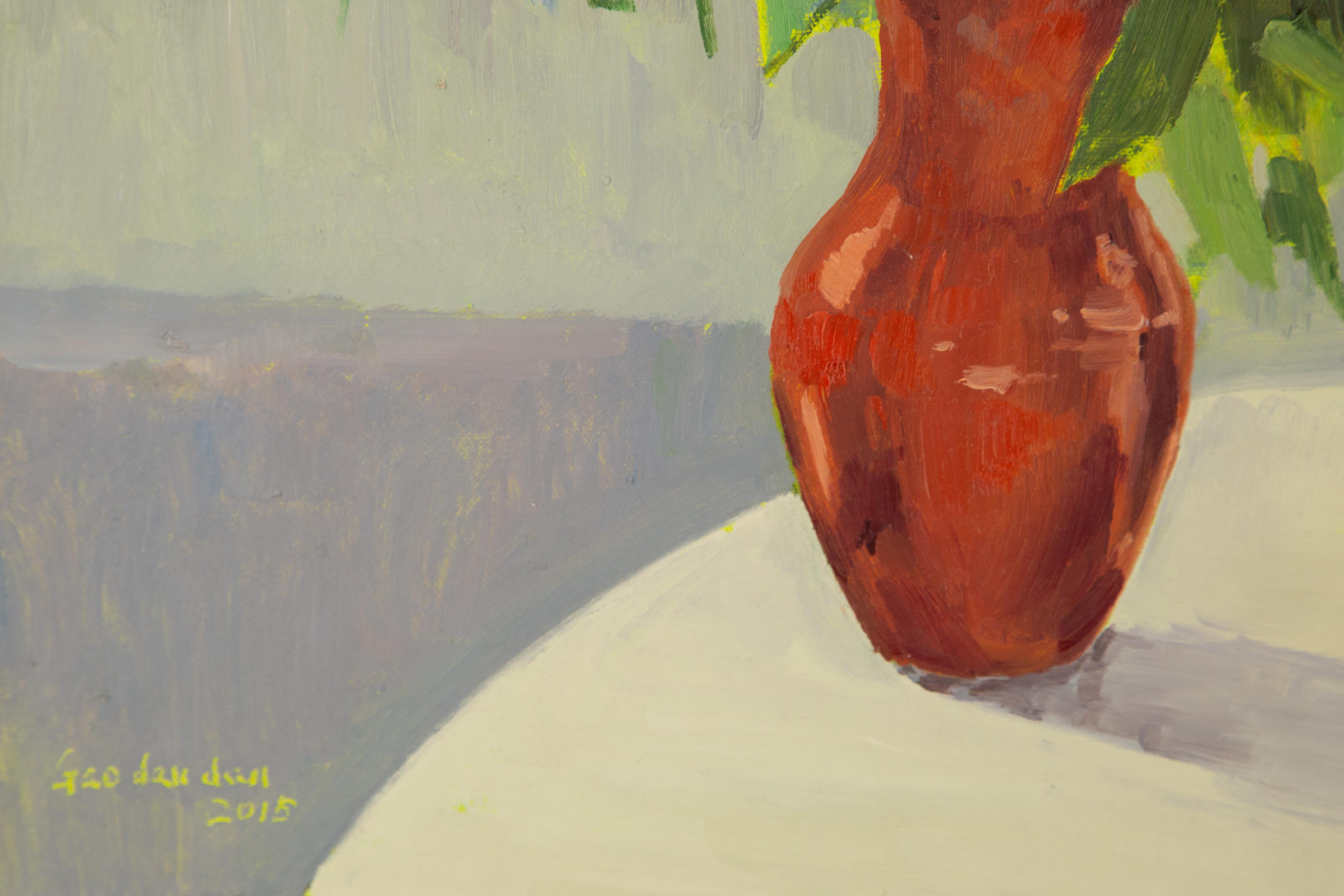 DanDan Gao Natura morta, pittura a olio originale 