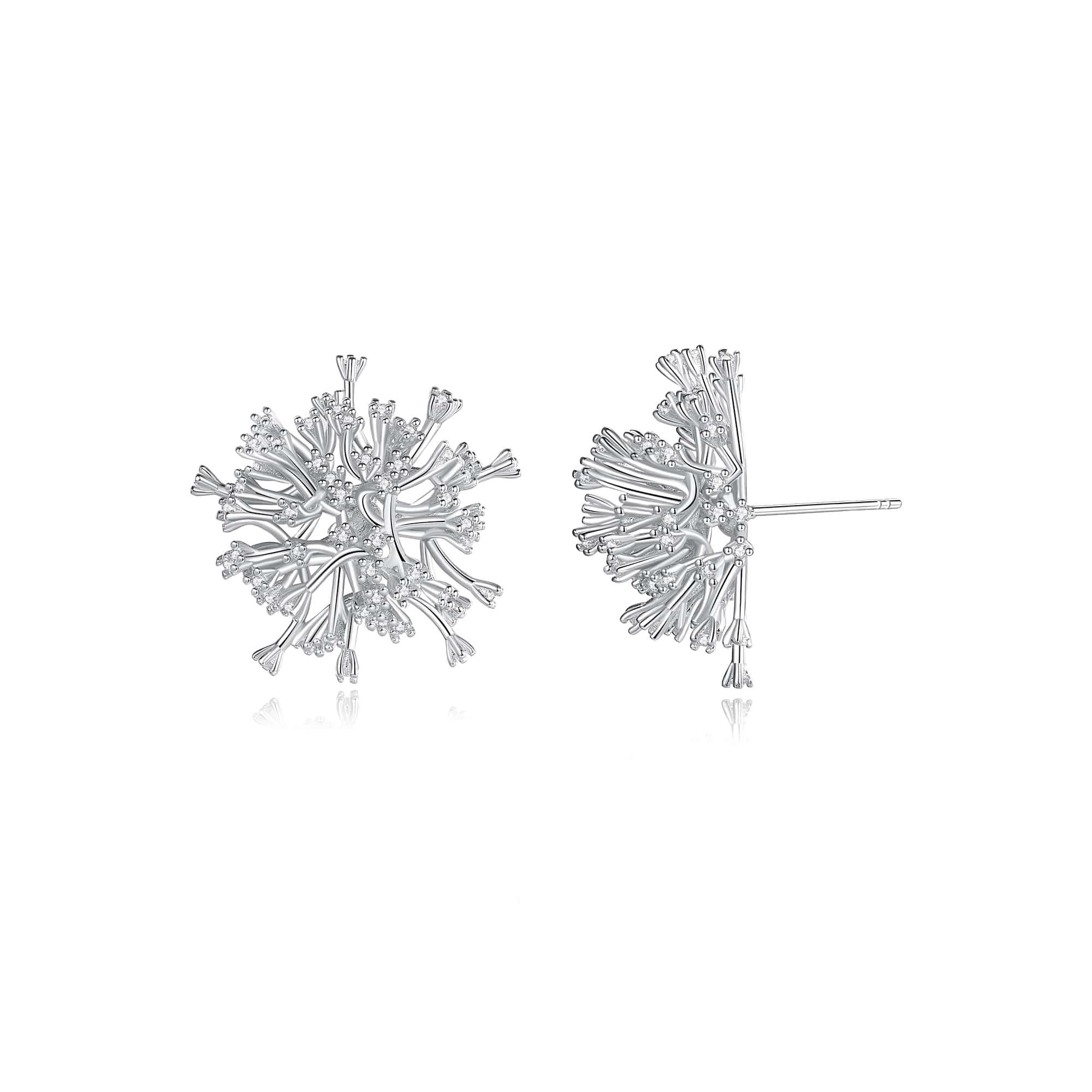 Artist Dandelion A dandalion topaz earrings For Sale