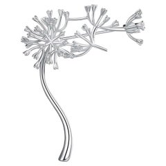 Dandelion A dandelion gone with wind topaz brooch