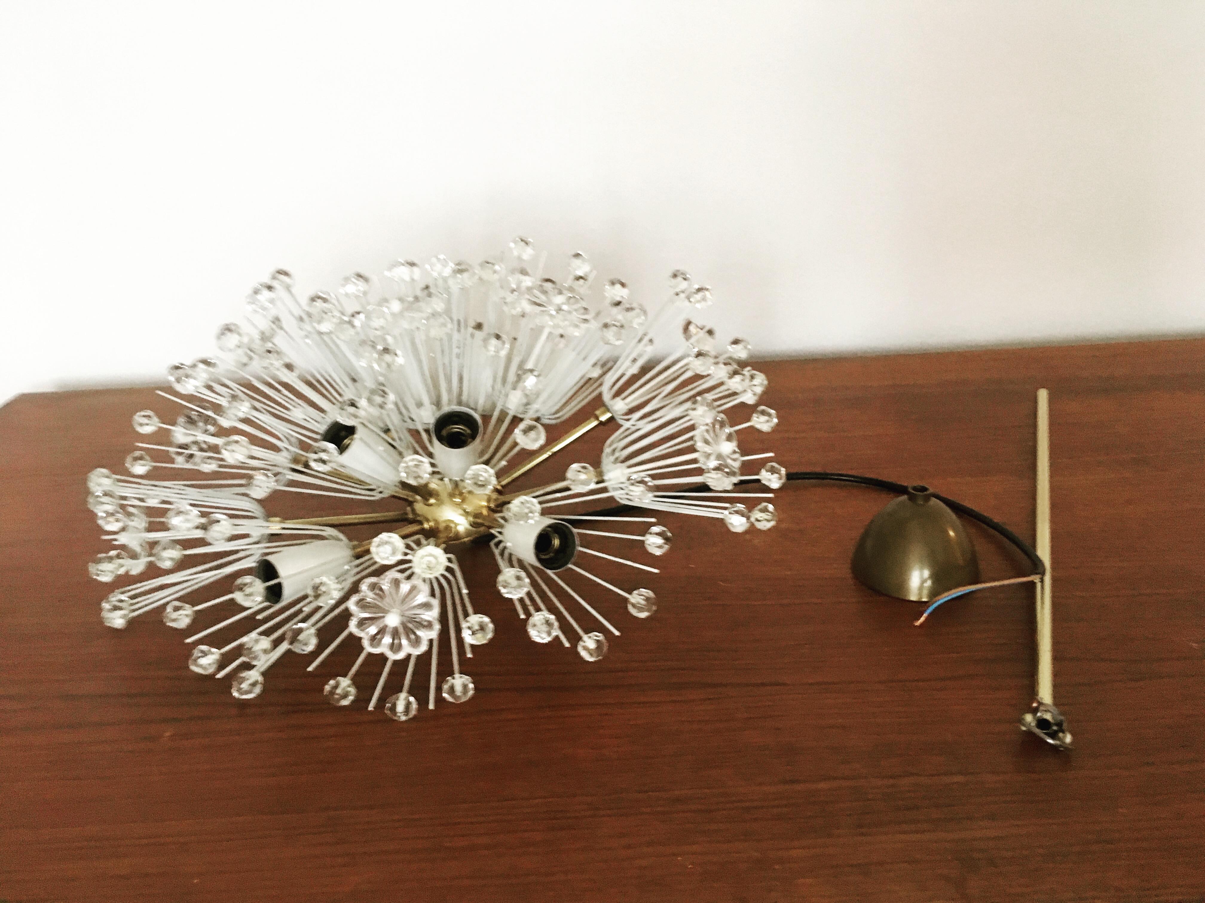 Dandelion Chandelier by Emil Stejnar for Rupert Nikoll For Sale 6