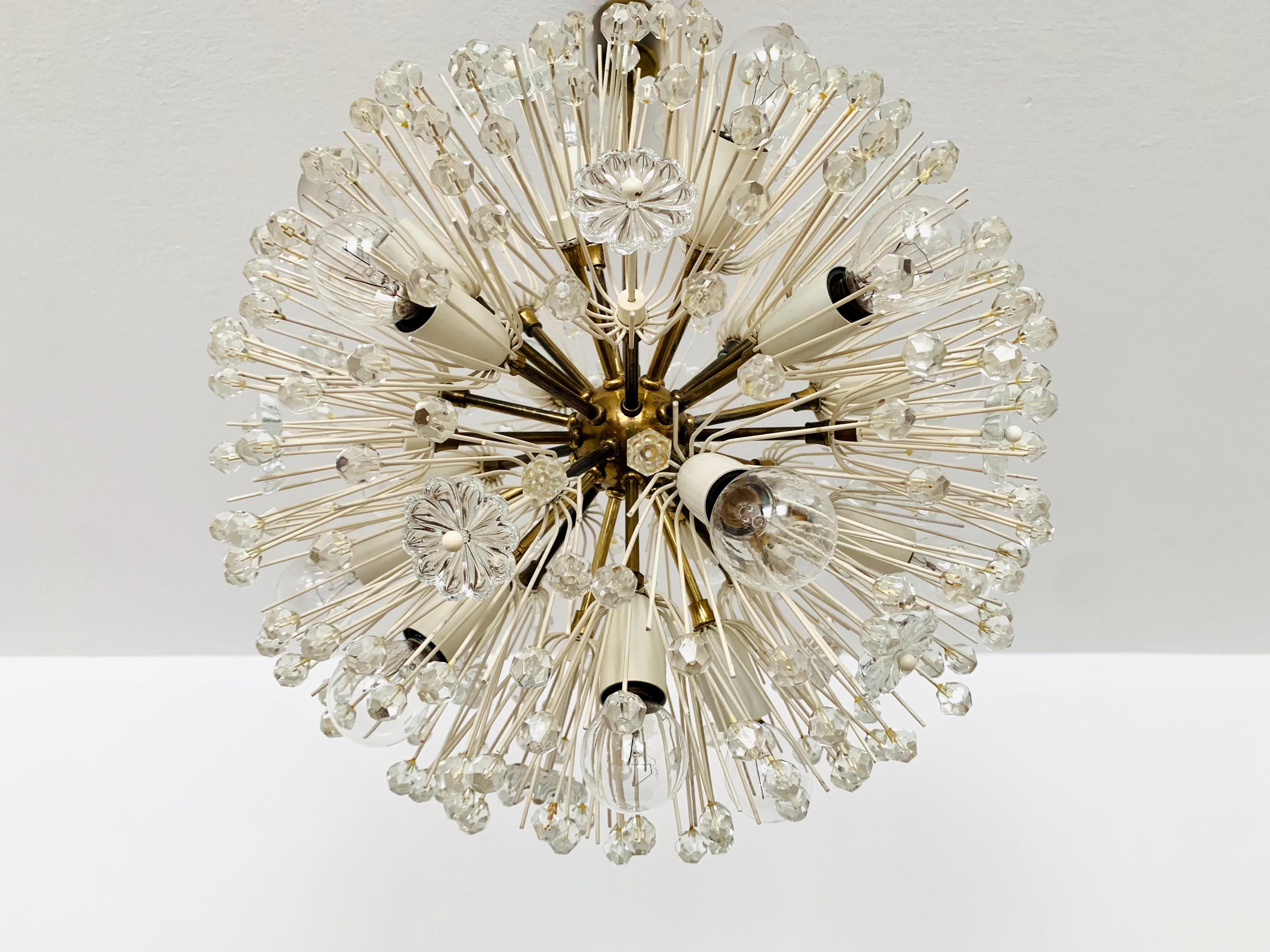 Lámpara Dandelion de Emil Stejnar para Rupert Nikoll en Bueno estado para la venta en München, DE