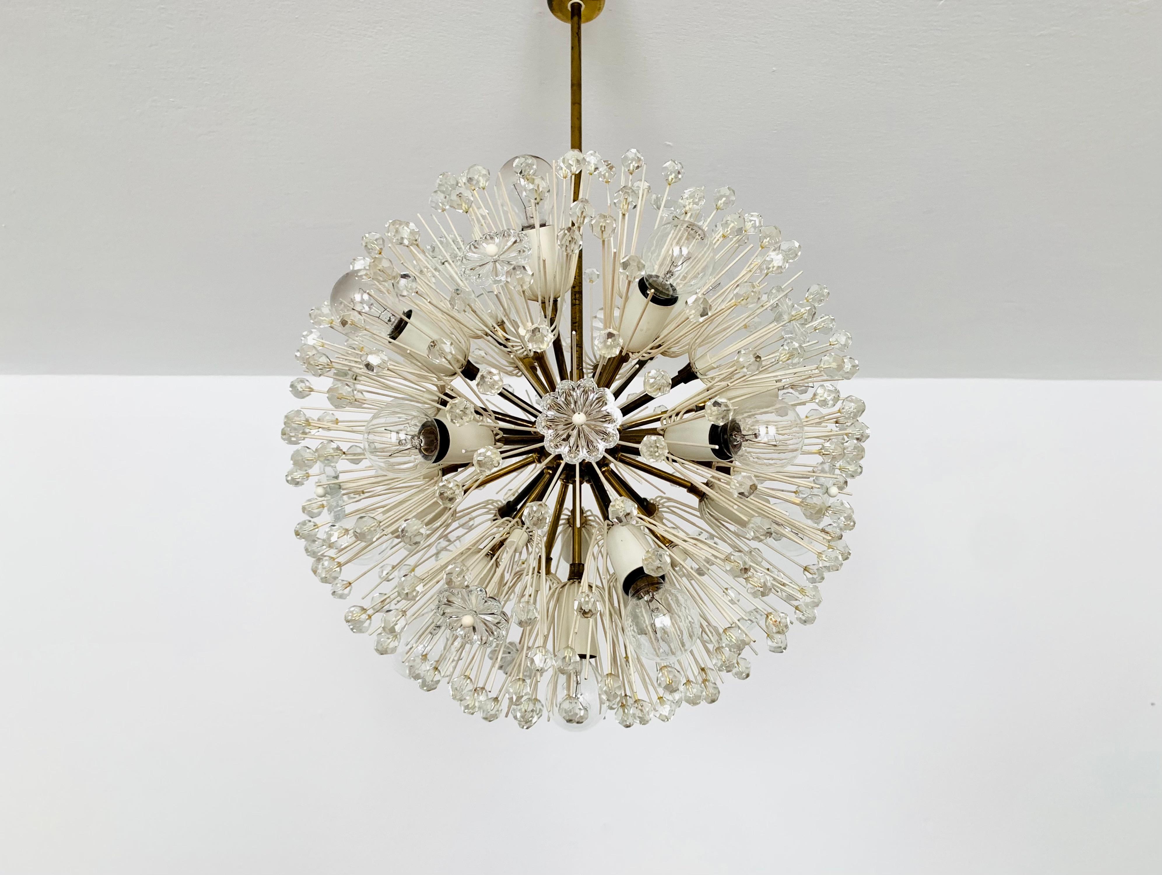 Lámpara Dandelion de Emil Stejnar para Rupert Nikoll mediados del siglo XX en venta