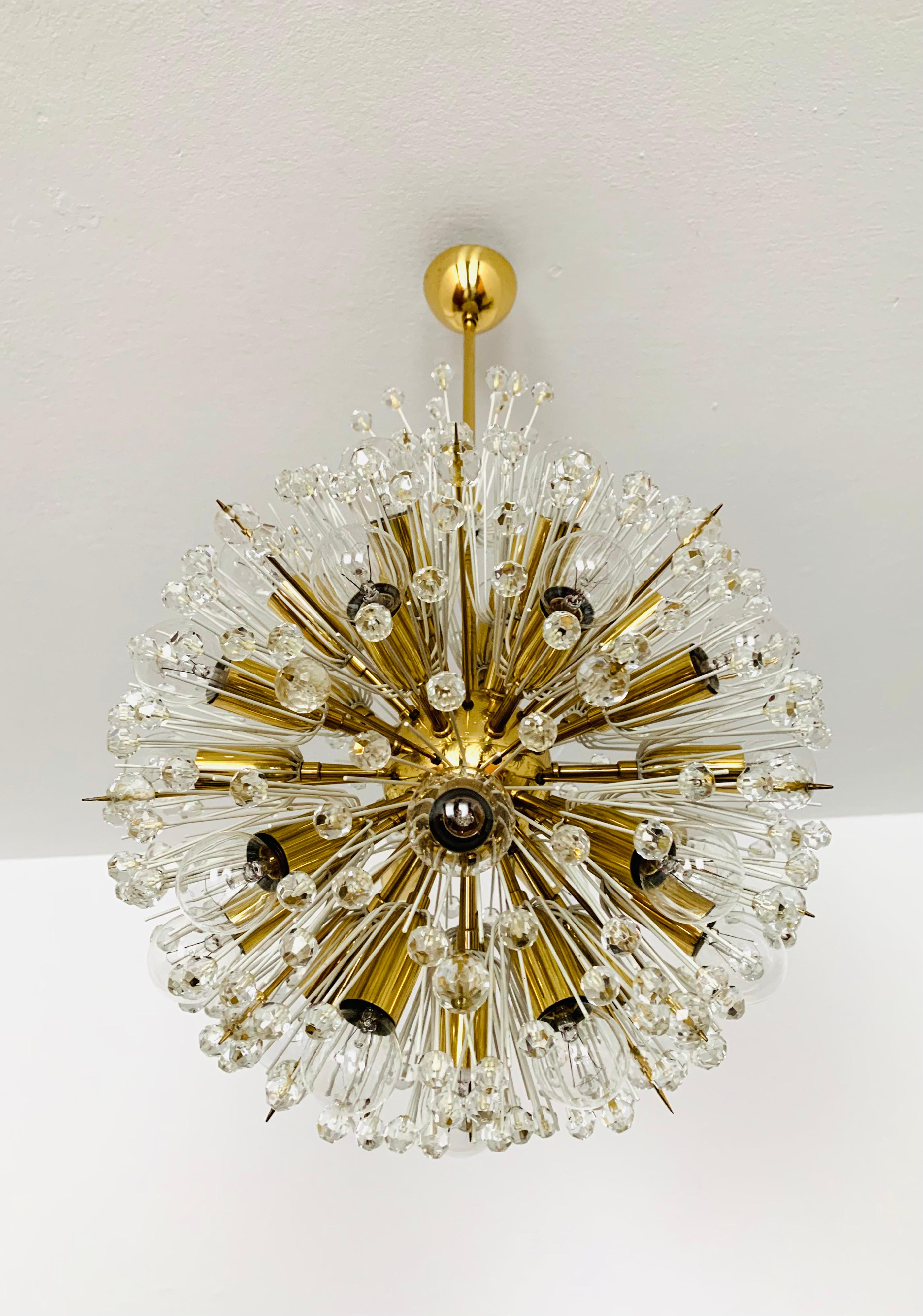 Lámpara Dandelion de Emil Stejnar para Rupert Nikoll Metal en venta