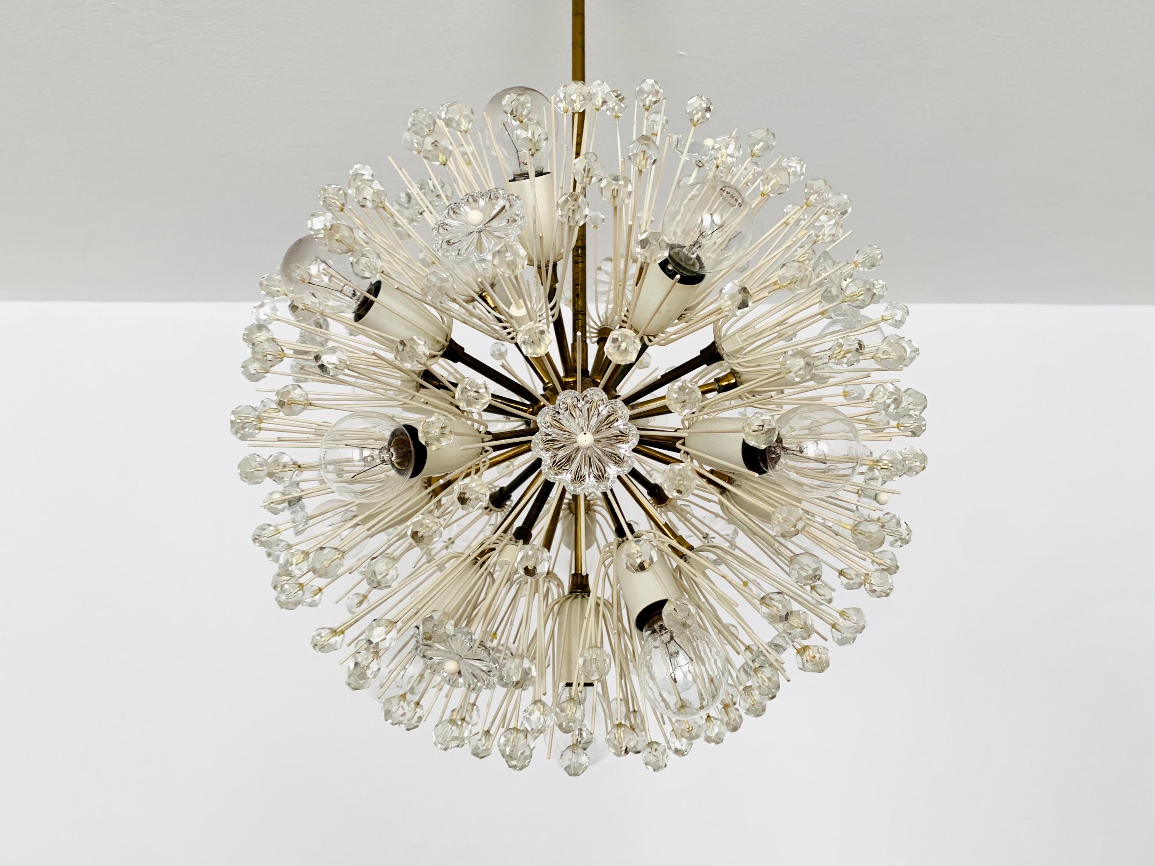 Lámpara Dandelion de Emil Stejnar para Rupert Nikoll Metal en venta