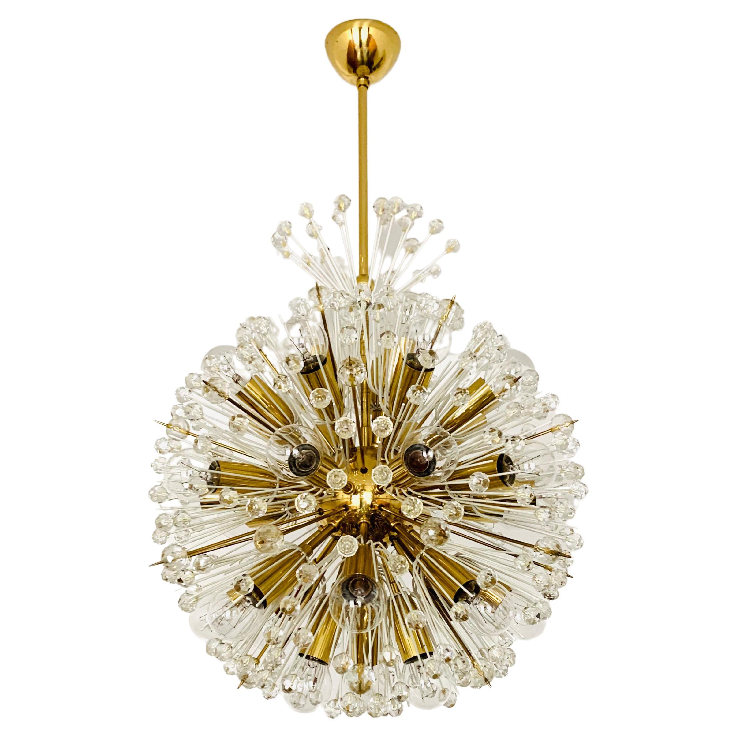 Dandelion Chandelier by Emil Stejnar for Rupert Nikoll For Sale