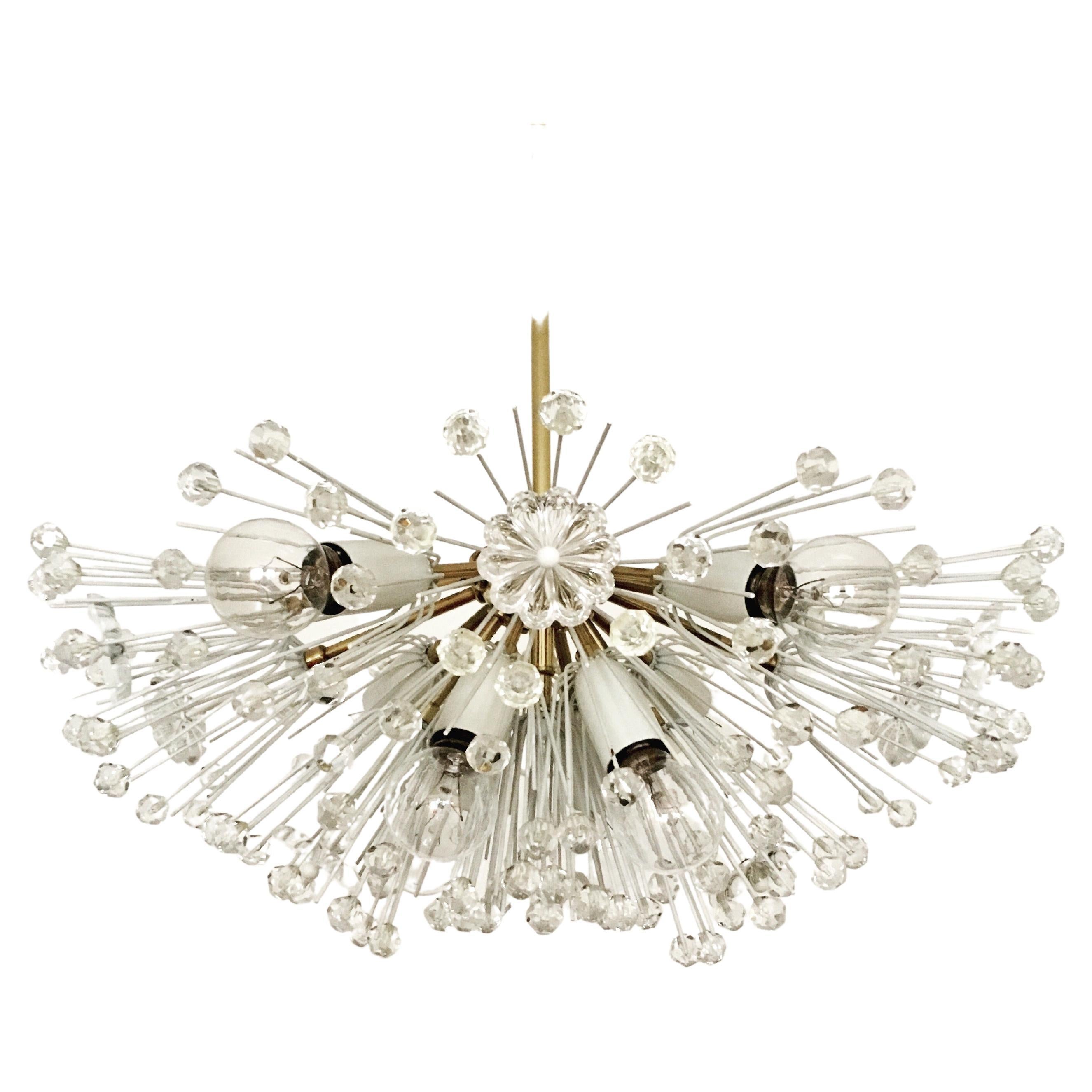 Dandelion Chandelier by Emil Stejnar for Rupert Nikoll For Sale