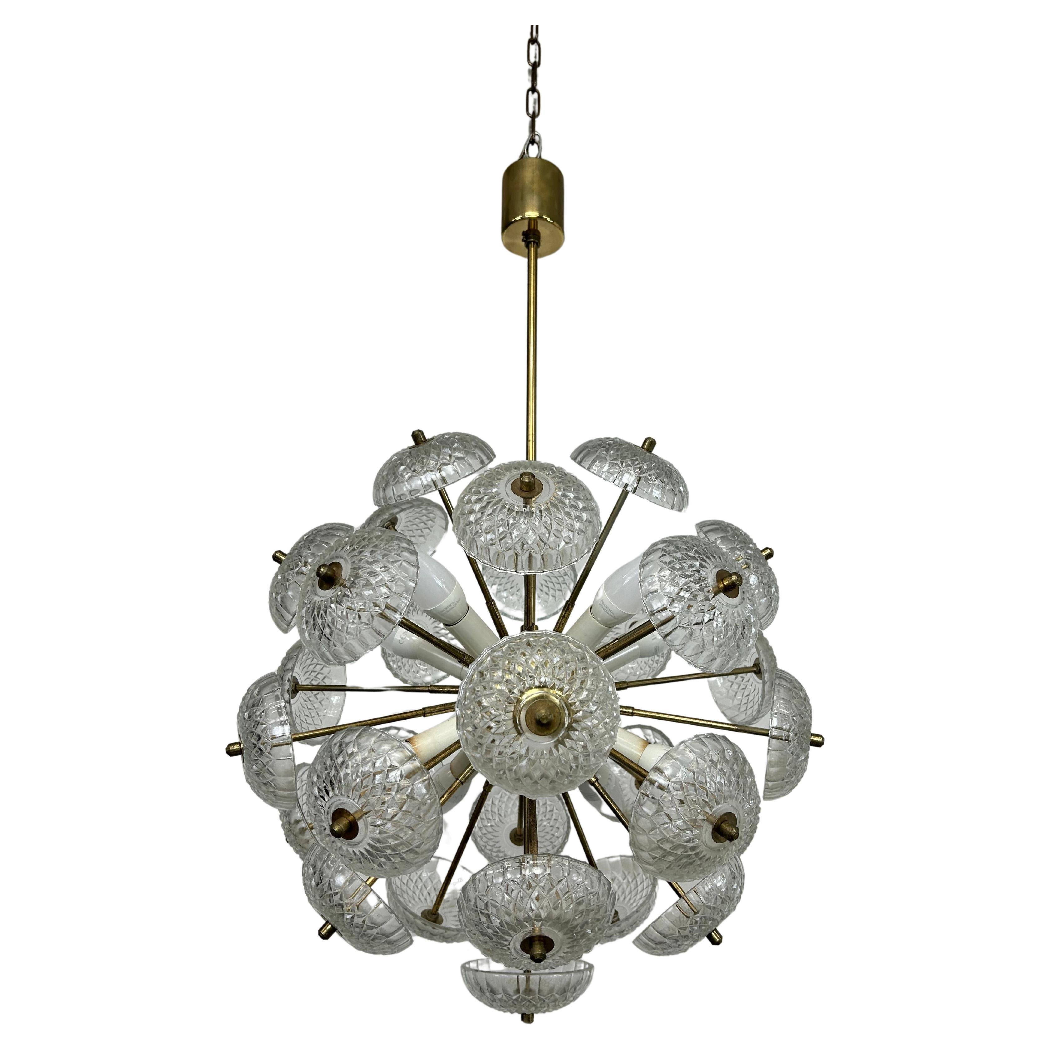 Dandelion chandelier by Kamenický Šenov For Sale