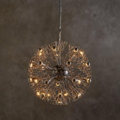 ‘Dandelion’ Chrome Sputnik Chandelier by Gaetano Sciolari, 1960s - 2 Available