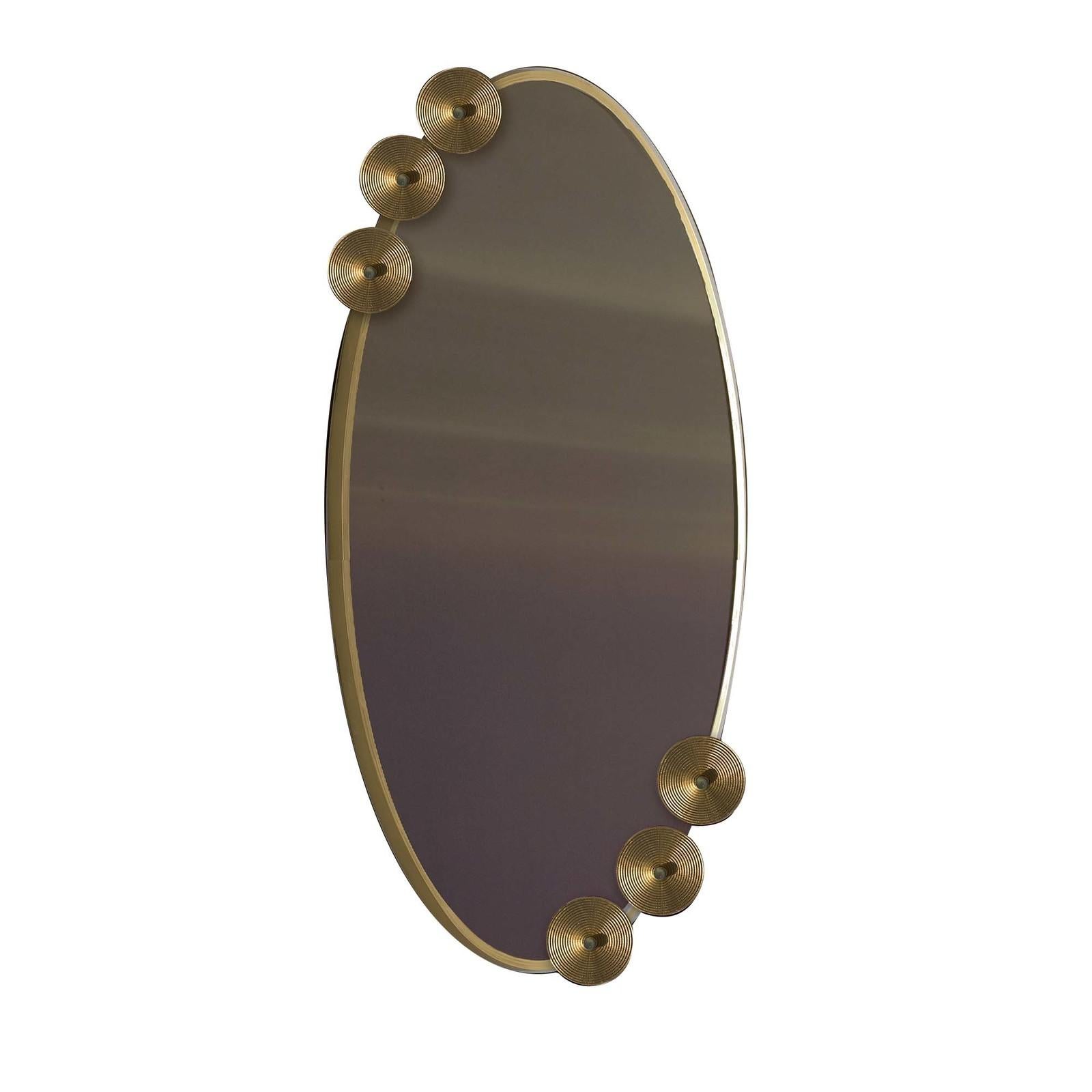 Modern Dandelion Oval Mirror