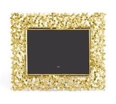 Portafoto Dandelion in metallo dorato, misura media Model.