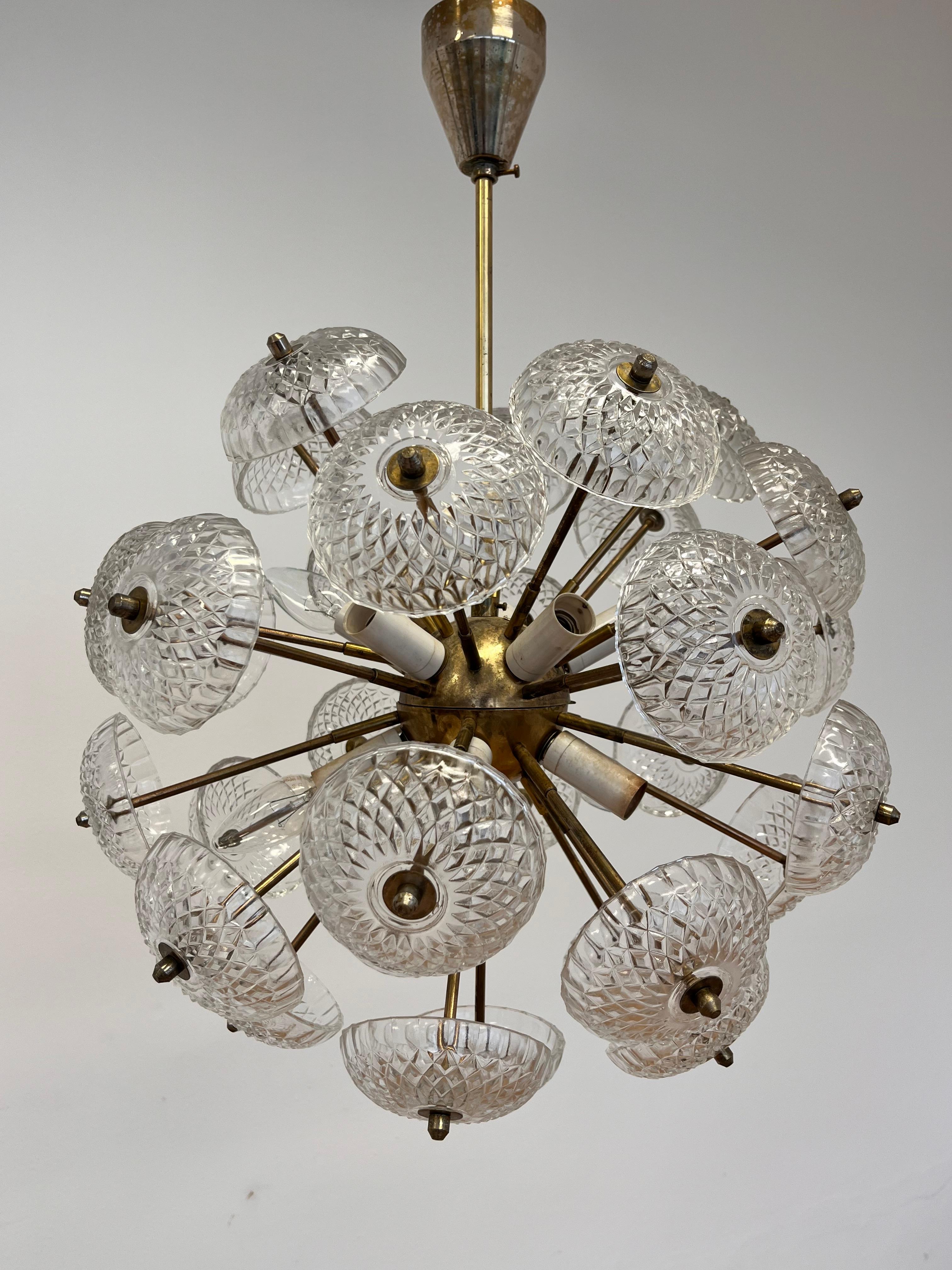 Dandelion, lampadario Sputnik di Kamenicky Senov, 1970 in vendita 1