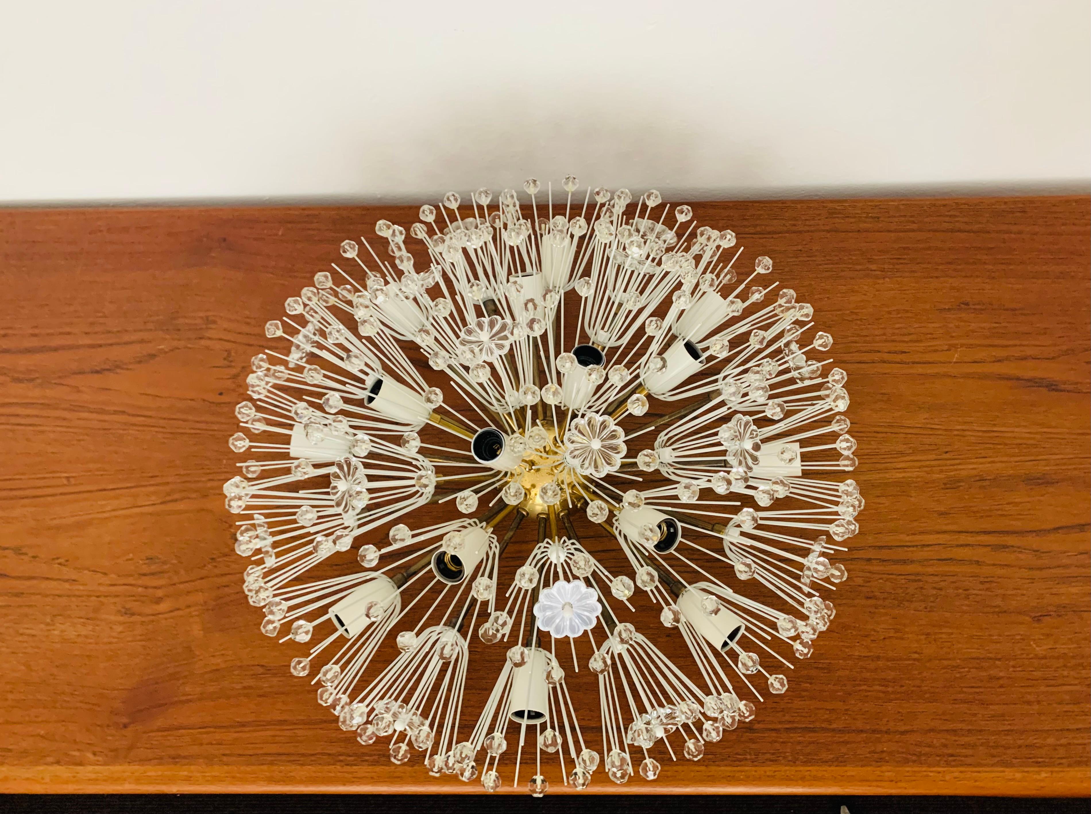 Dandelion Wall Lamp or Flush Light by Emil Stejnar for Rupert Nikoll For Sale 4