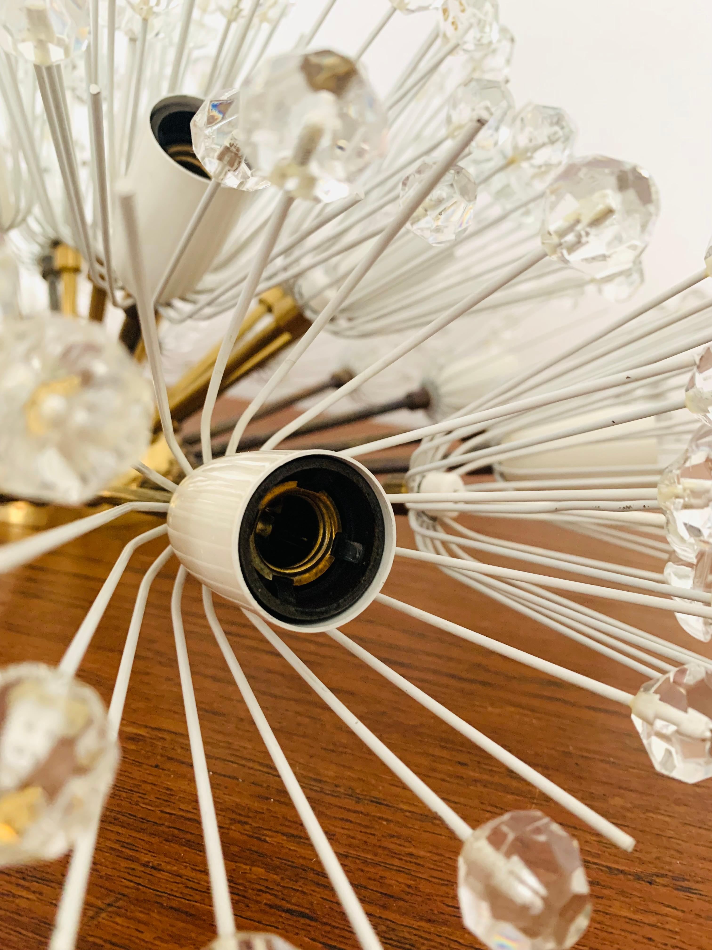 Dandelion Wall Lamp or Flush Light by Emil Stejnar for Rupert Nikoll For Sale 5