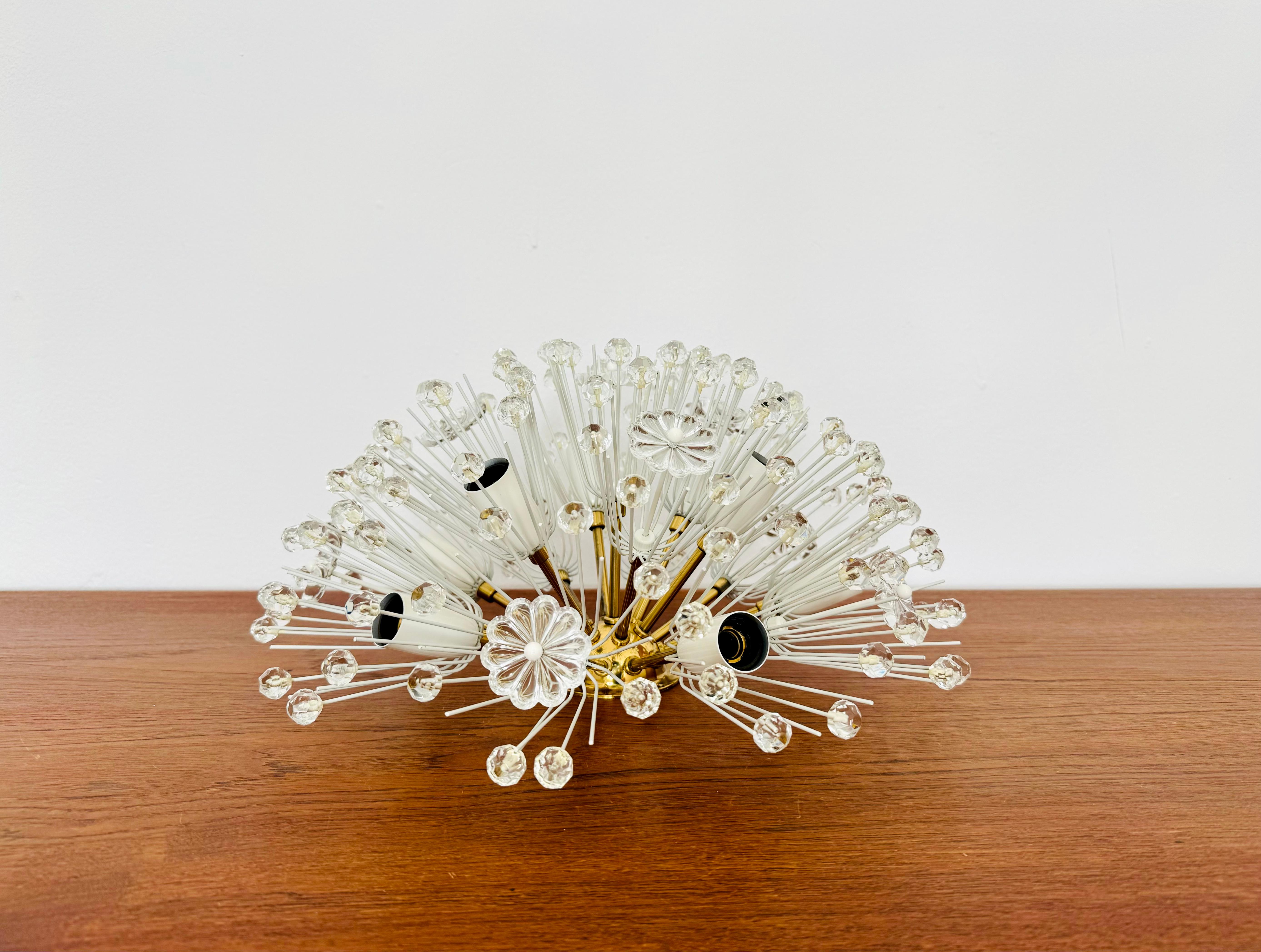 Dandelion Wall Lamp or Flush Light by Emil Stejnar for Rupert Nikoll For Sale 6
