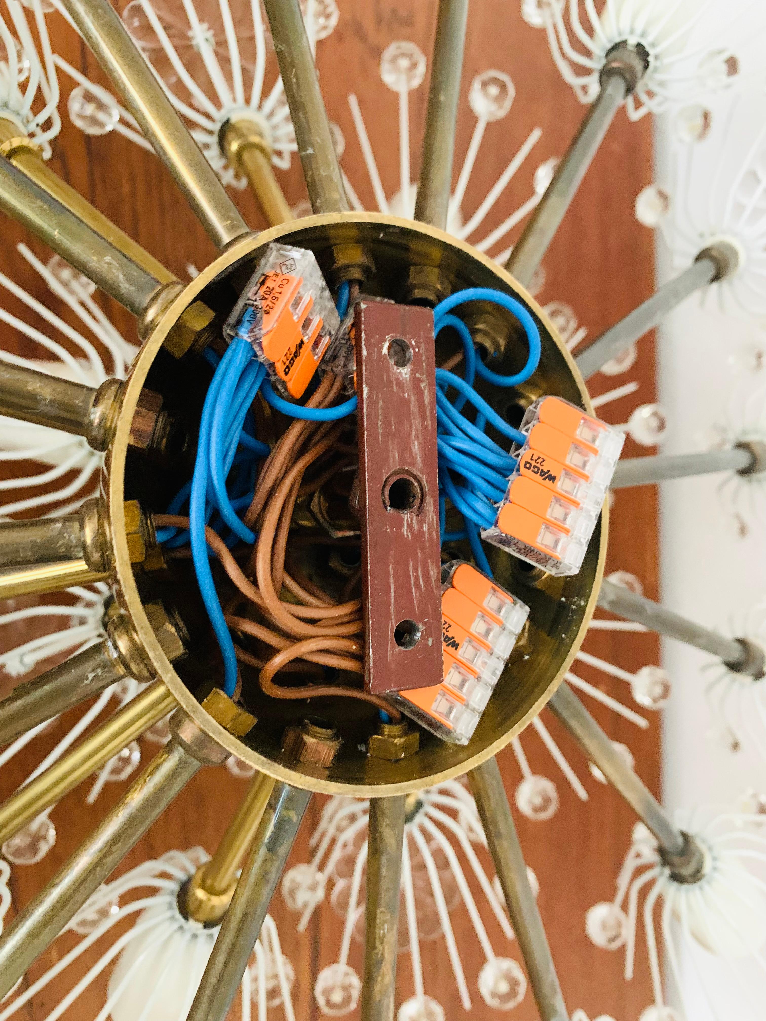 Dandelion Wall Lamp or Flush Light by Emil Stejnar for Rupert Nikoll For Sale 6