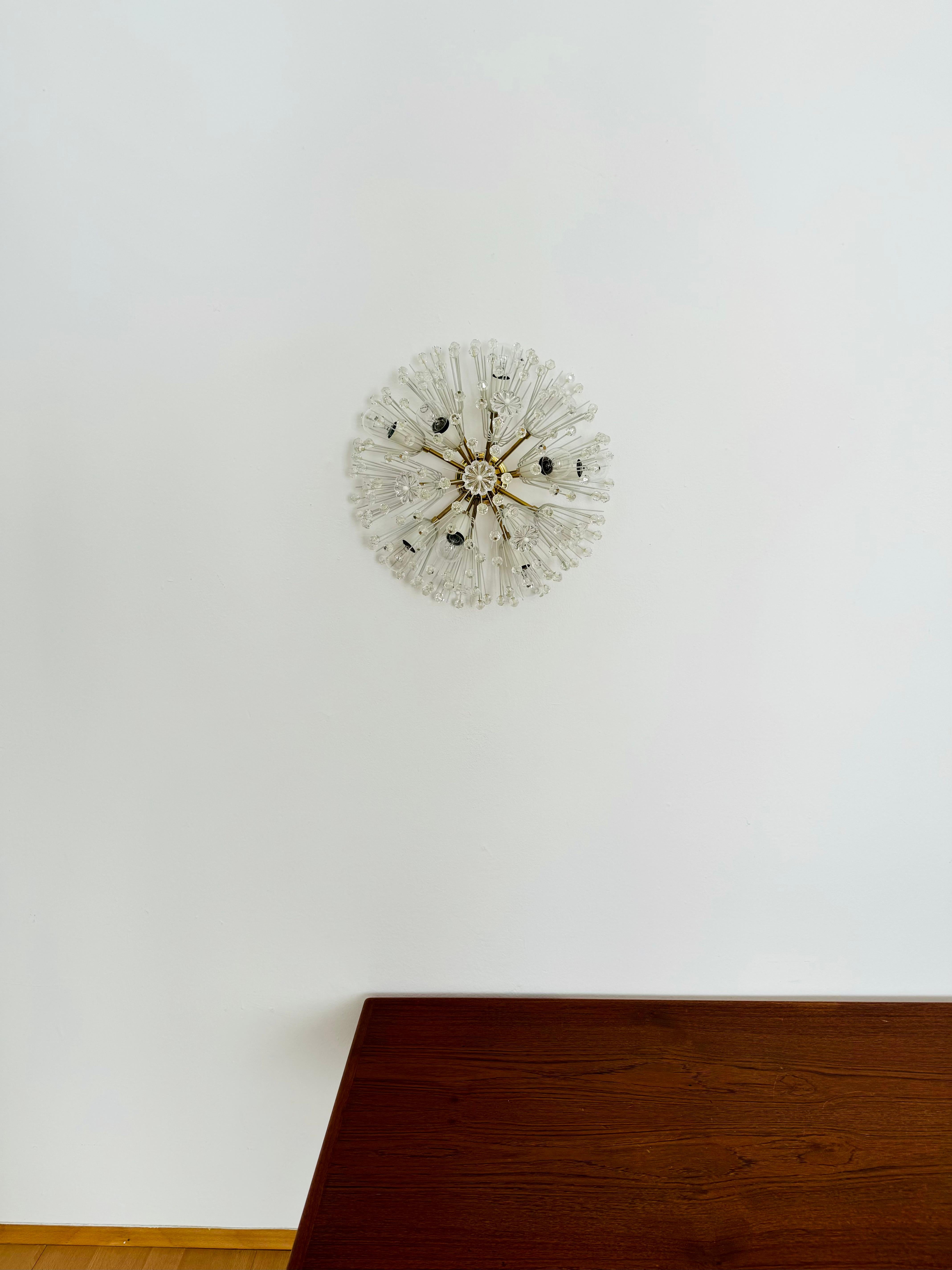 Mid-20th Century Dandelion Wall Lamp or Flush Light by Emil Stejnar for Rupert Nikoll For Sale