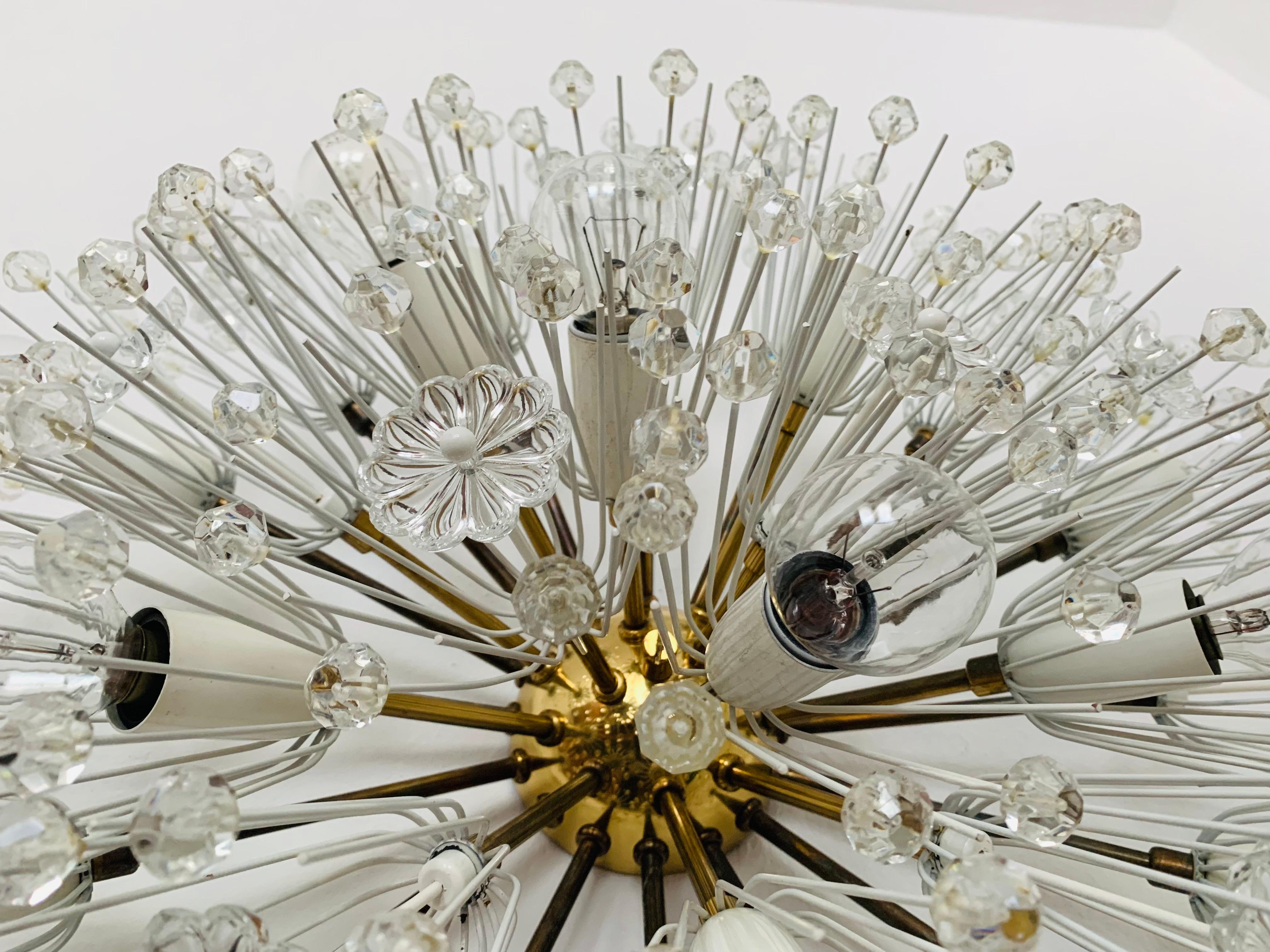 Dandelion Wall Lamp or Flush Light by Emil Stejnar for Rupert Nikoll For Sale 2