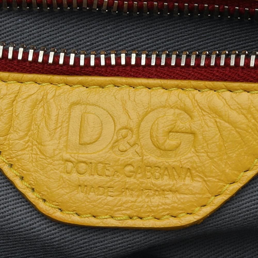 Women's DandG Multicolor Leather Lily Glam Bowler Bag