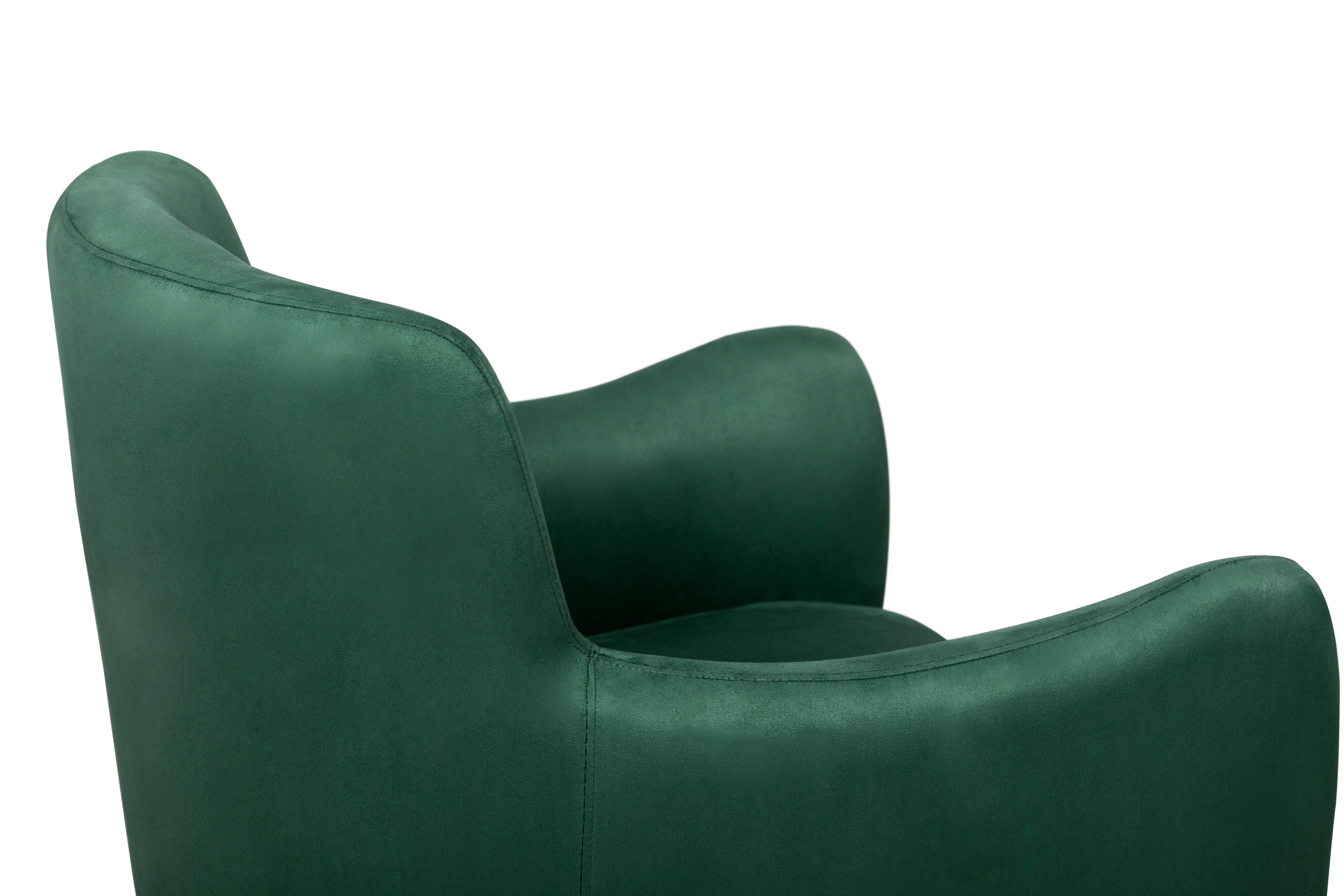 Dandridge Armchair in Green In New Condition For Sale In New York, NY