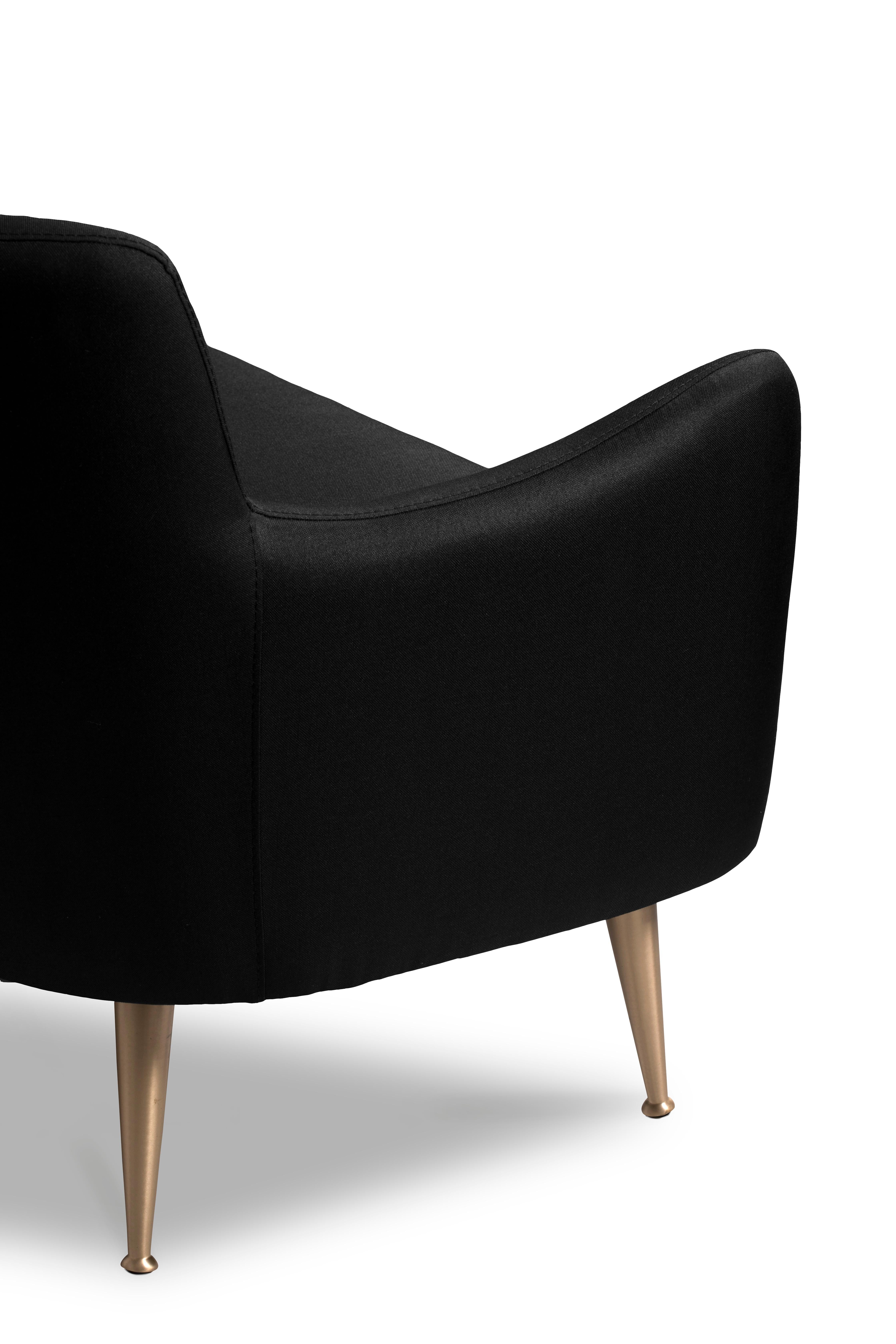 Dandridge Sofa in Black In New Condition For Sale In New York, NY