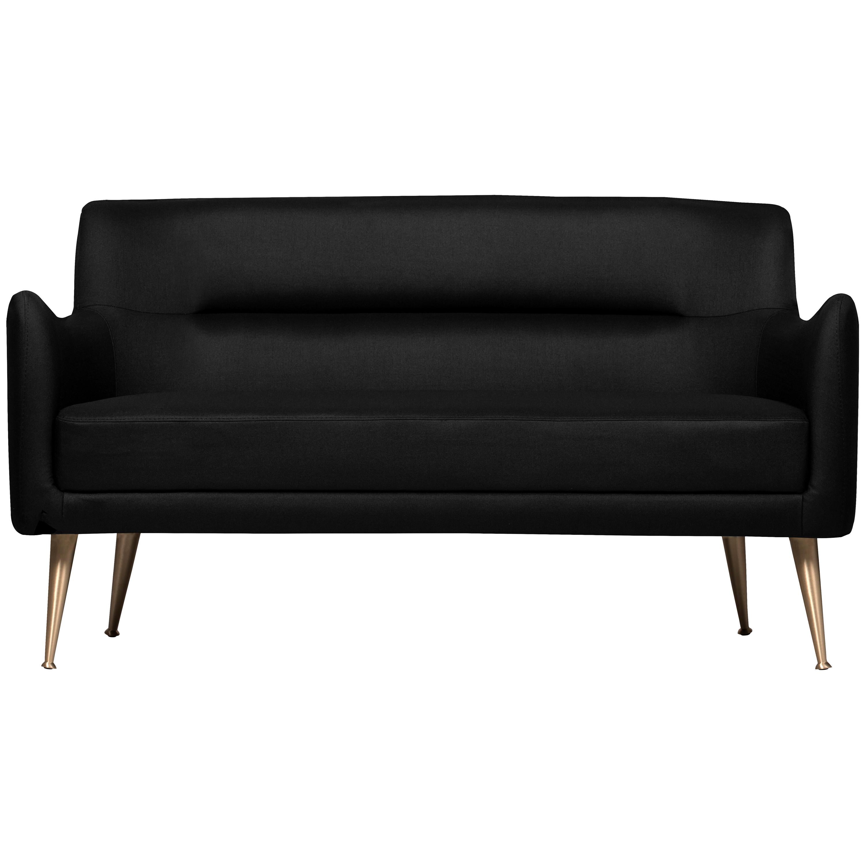 Dandridge Sofa in Black For Sale