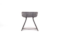 Dandy Stool in Shagreen with Bronze-Patina Brass Details by Kifu Paris