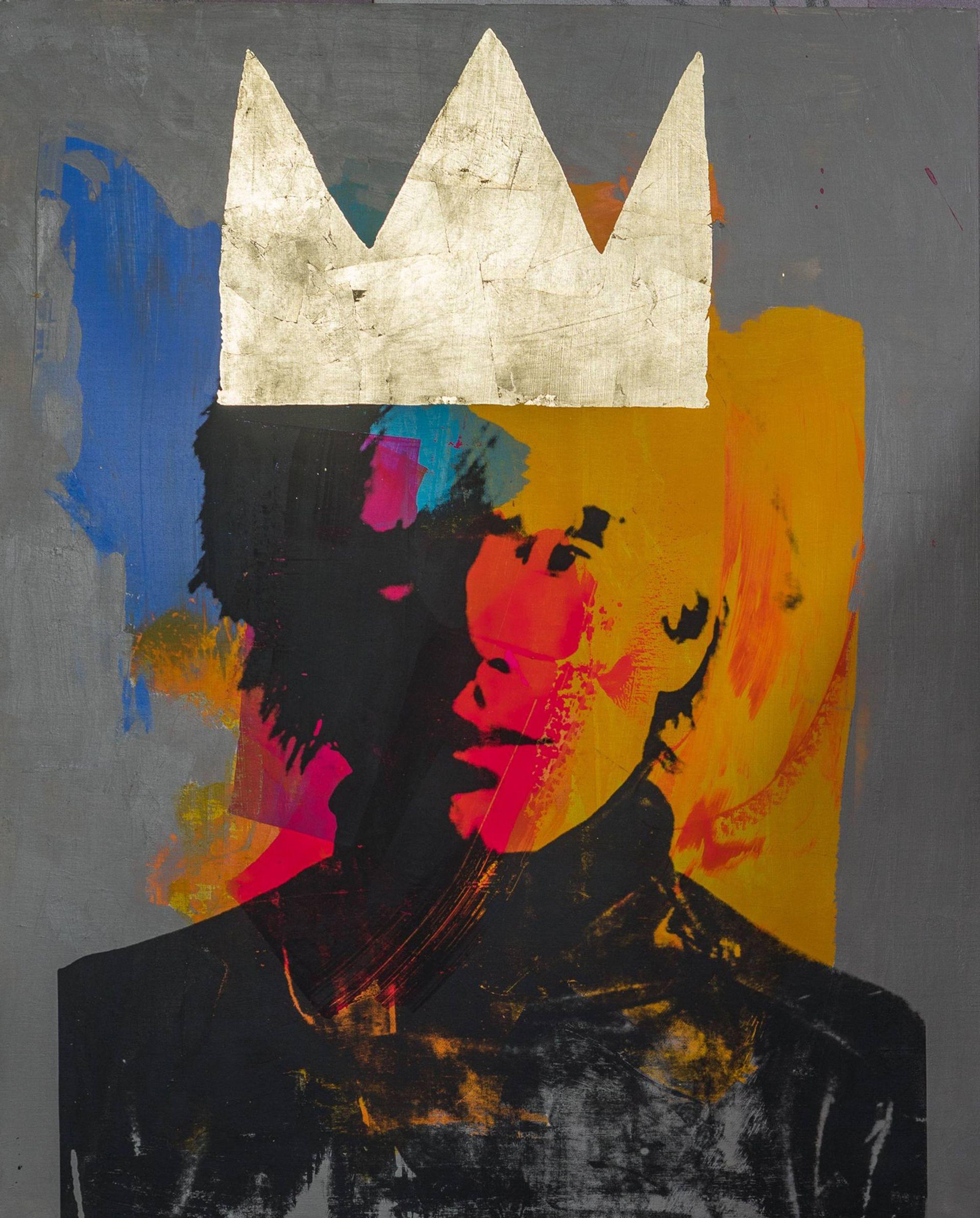 Andy Warhol, Mixed Media on Wood Panel - Mixed Media Art by Dane Shue