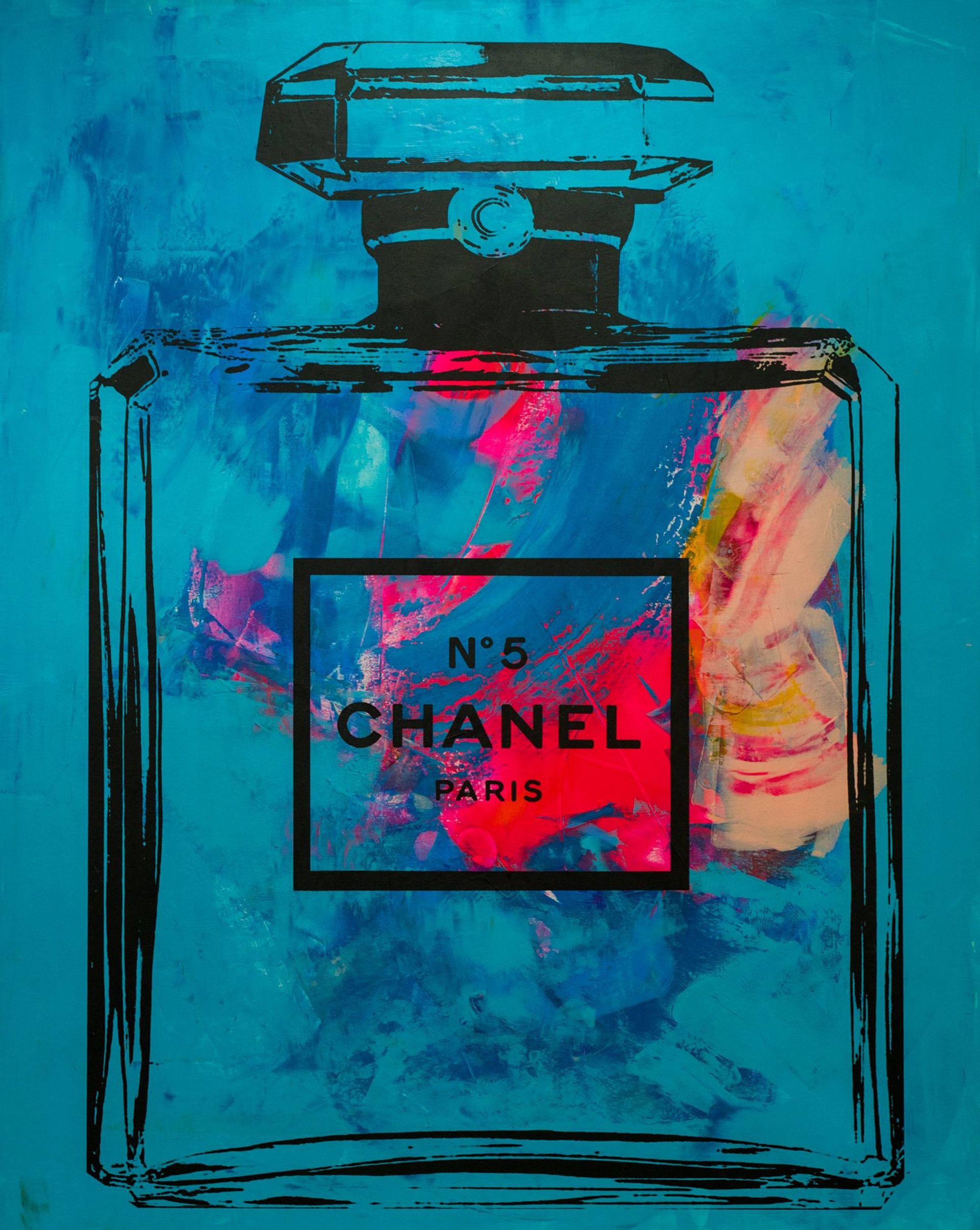 Chanel, Mixed Media on Wood Panel - Mixed Media Art by Dane Shue