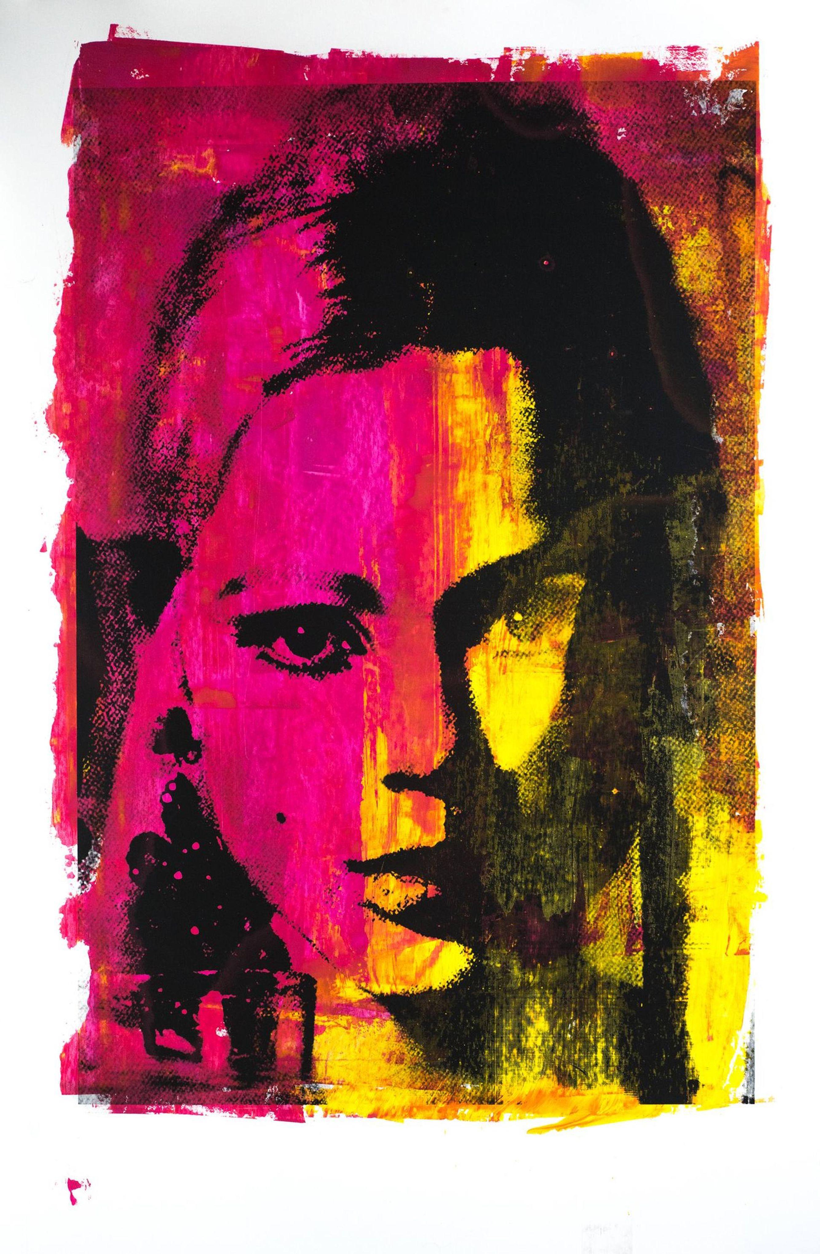 Edie Sedgwick, Mixed Media on Paper - Mixed Media Art by Dane Shue