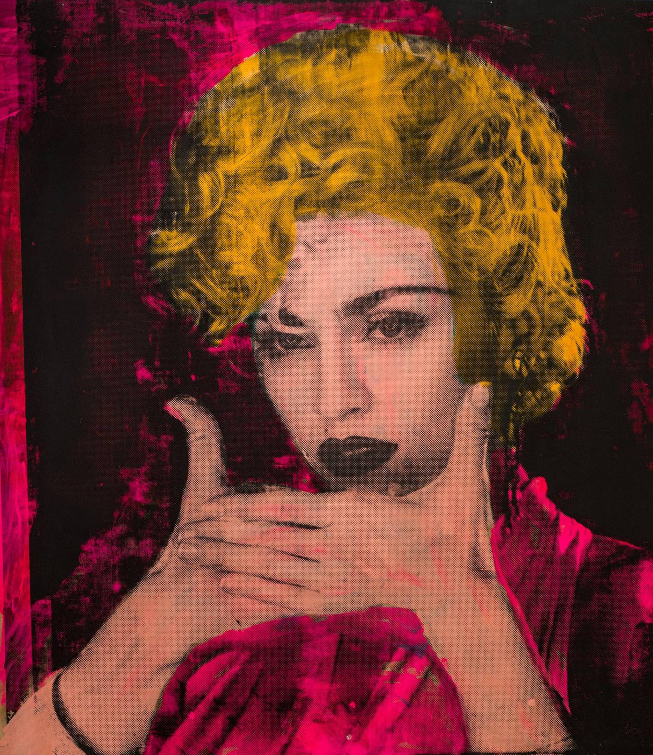 Madonna, Mixed Media on Wood Panel - Mixed Media Art by Dane Shue