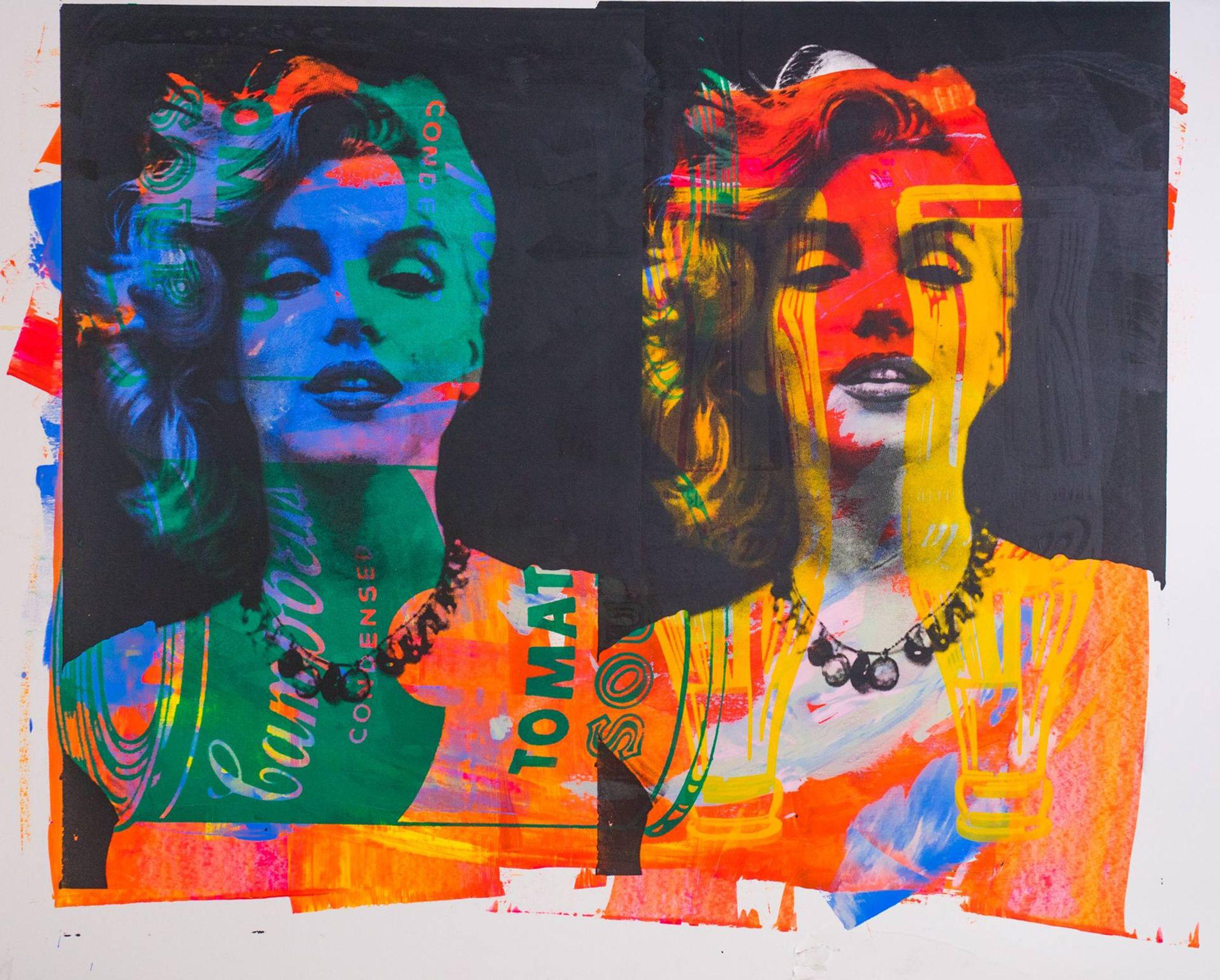 Marilyn Monroe, Mixed Media on Paper - Mixed Media Art by Dane Shue