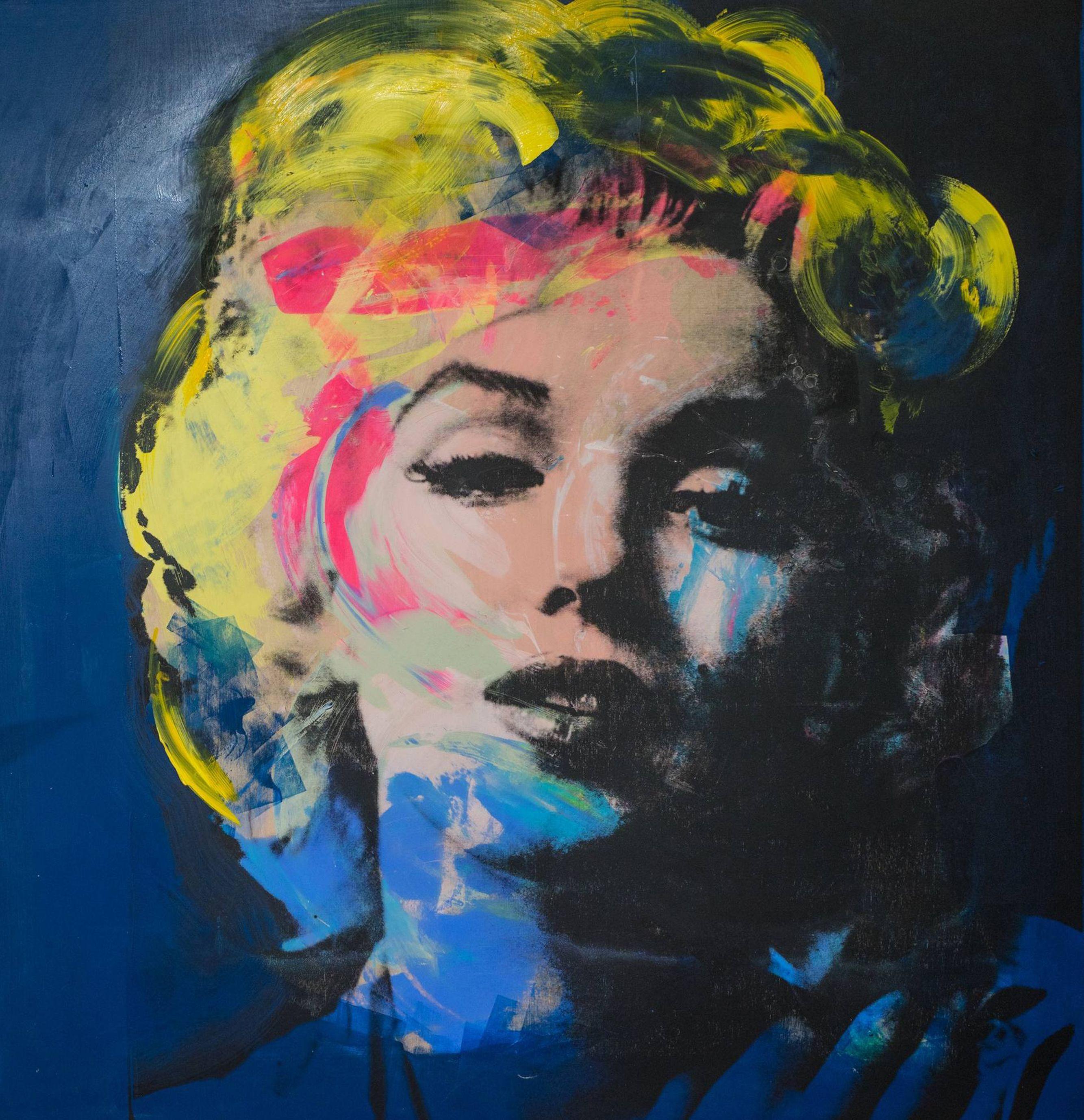 Marilyn Monroe, Mixed Media on Wood Panel - Mixed Media Art by Dane Shue