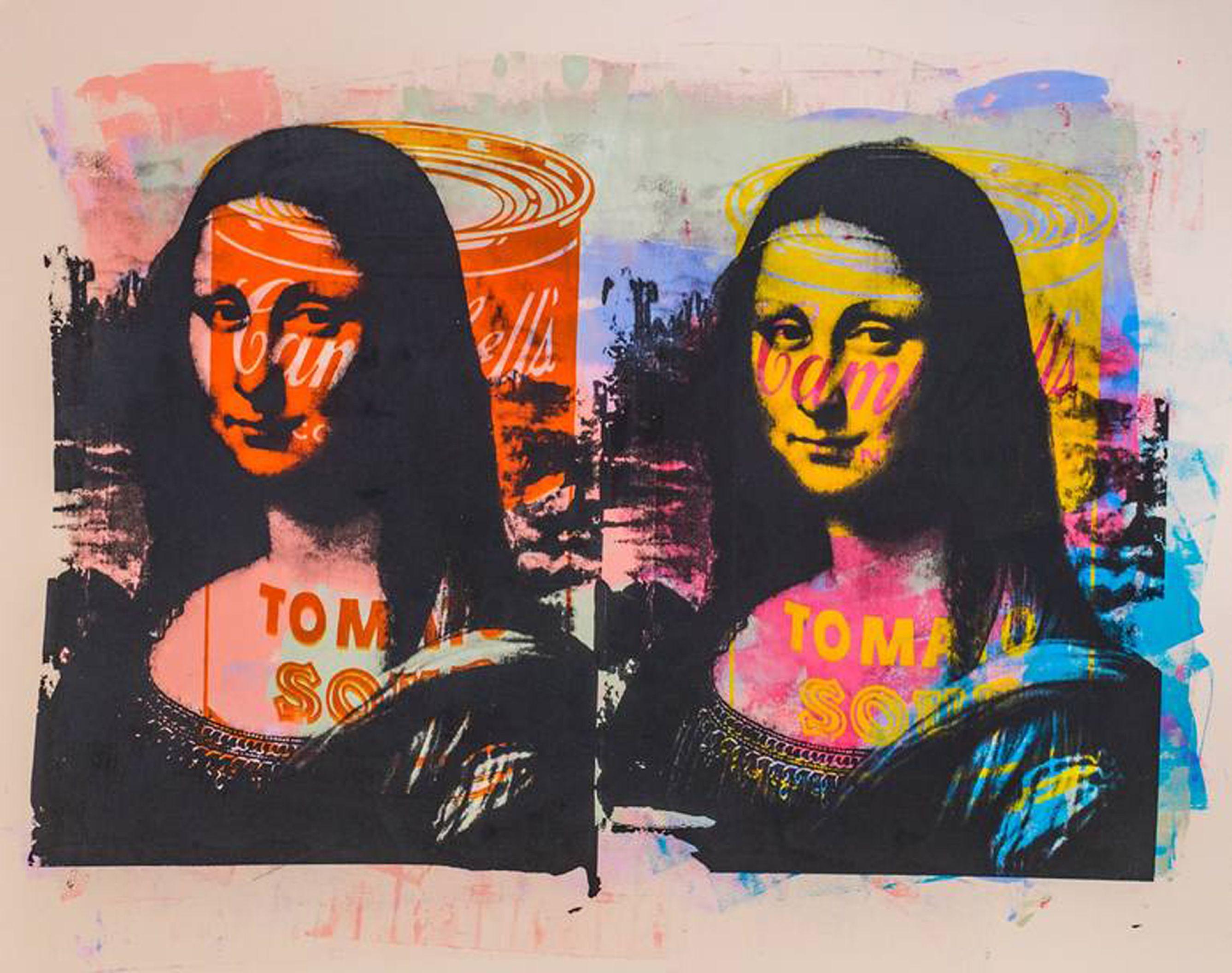 Mona Lisa, Mixed Media on Paper - Mixed Media Art by Dane Shue