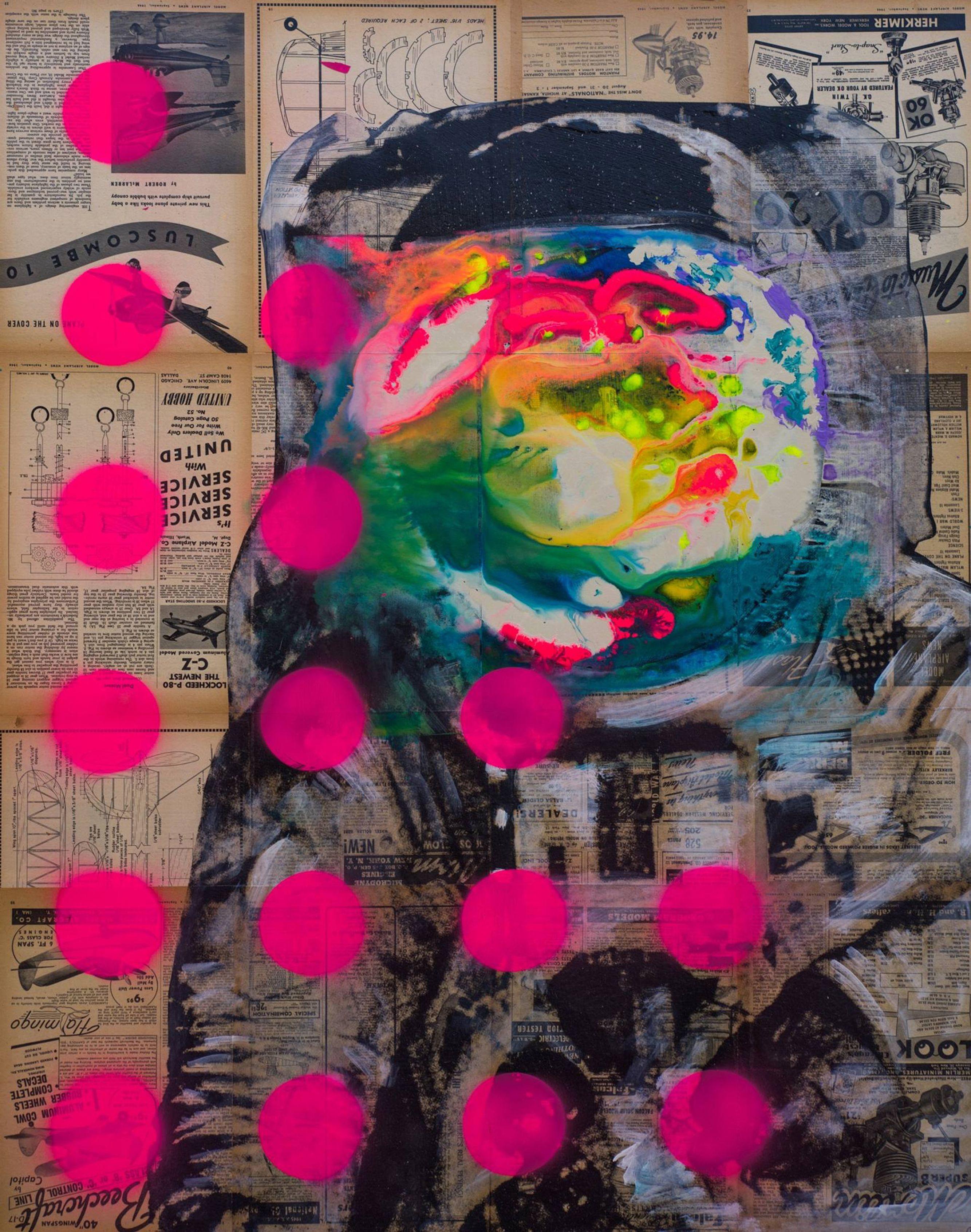 Verso le stelle, tecnica mista su pannello di Wood - Mixed Media Art di Dane Shue