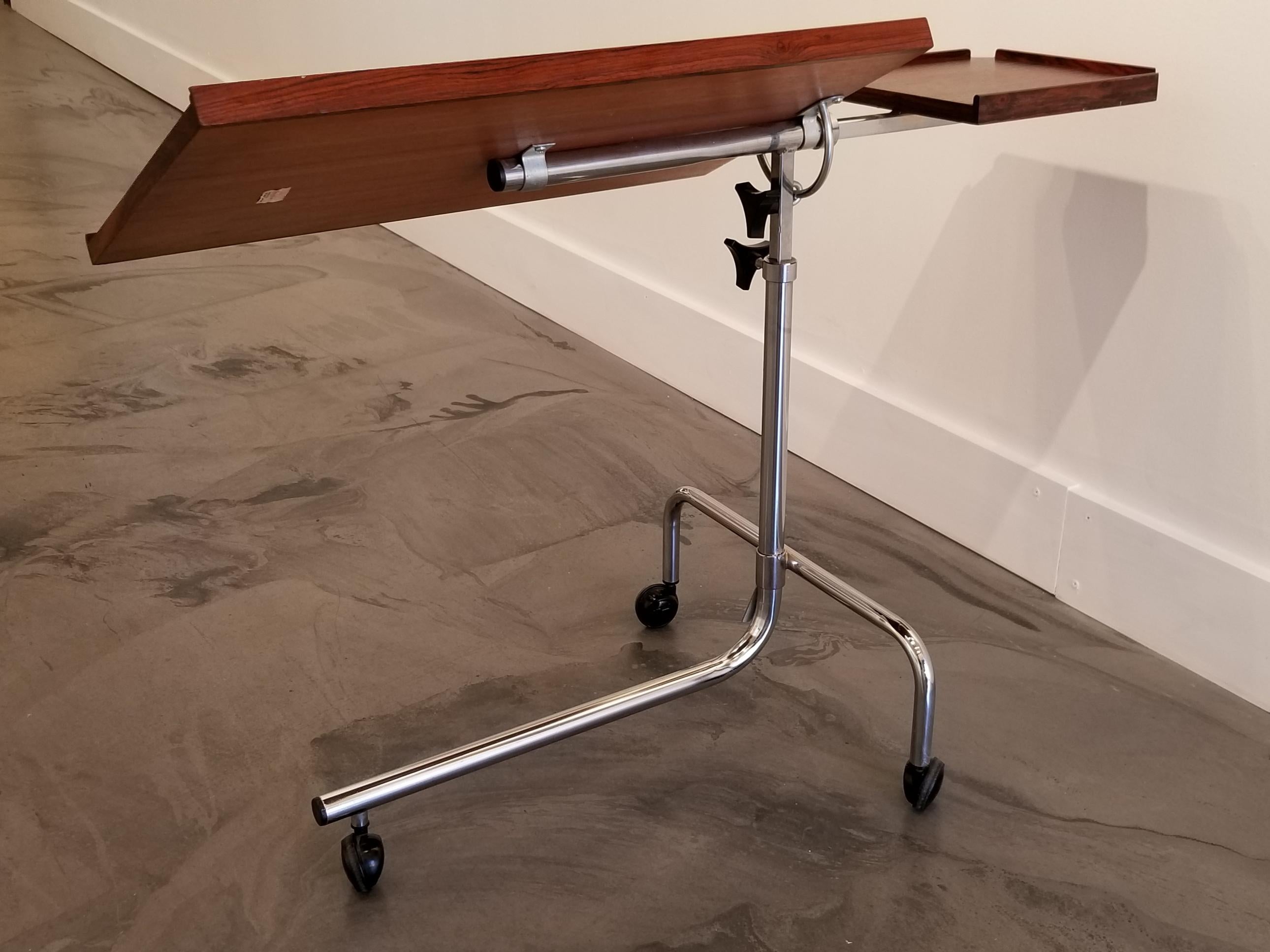 Danish Danecastle Aps Adjustable Bedside Desk or Table For Sale