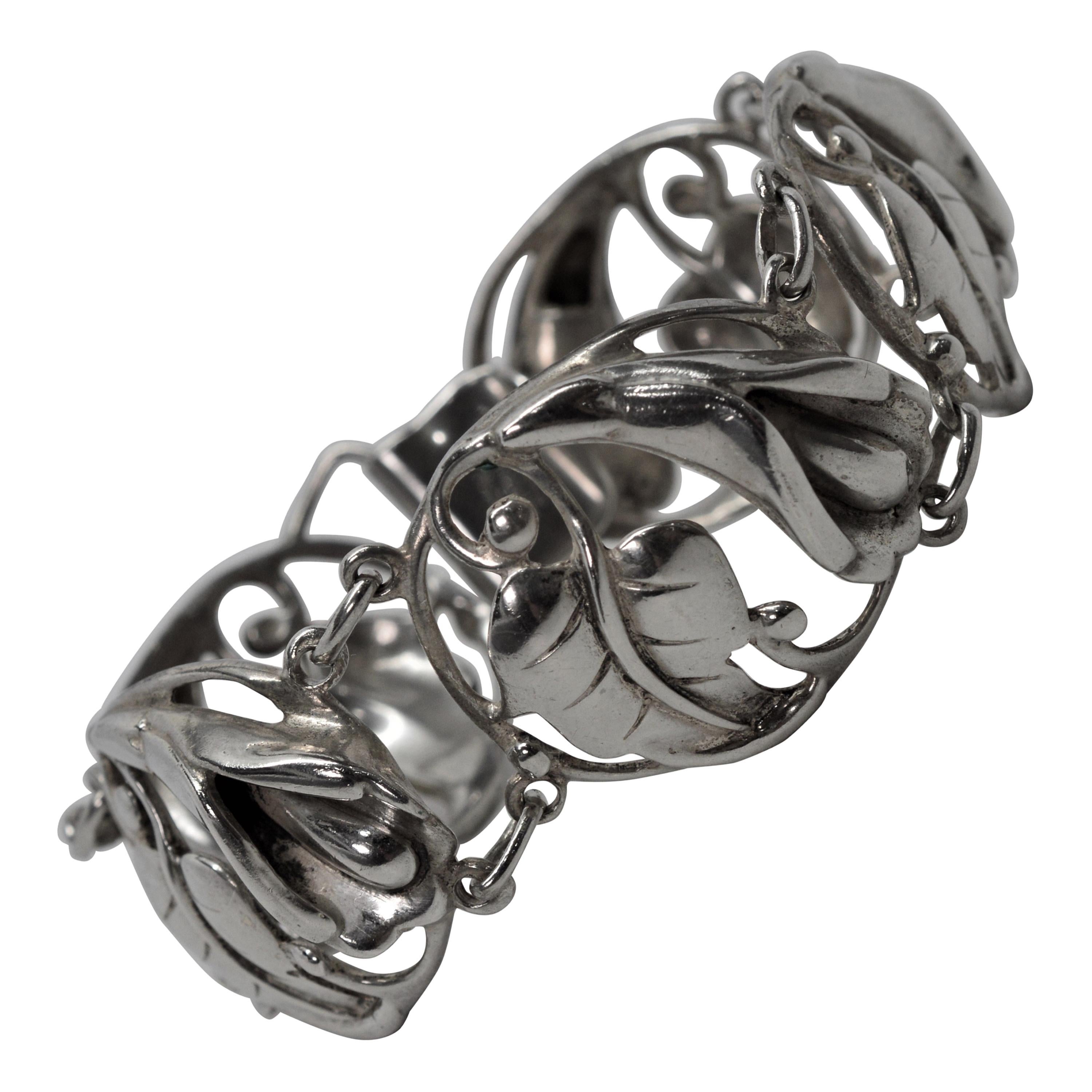 Danecraft Sterling Silver Art Nouveau Bracelet