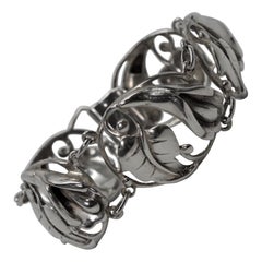 Vintage Danecraft Sterling Silver Art Nouveau Bracelet