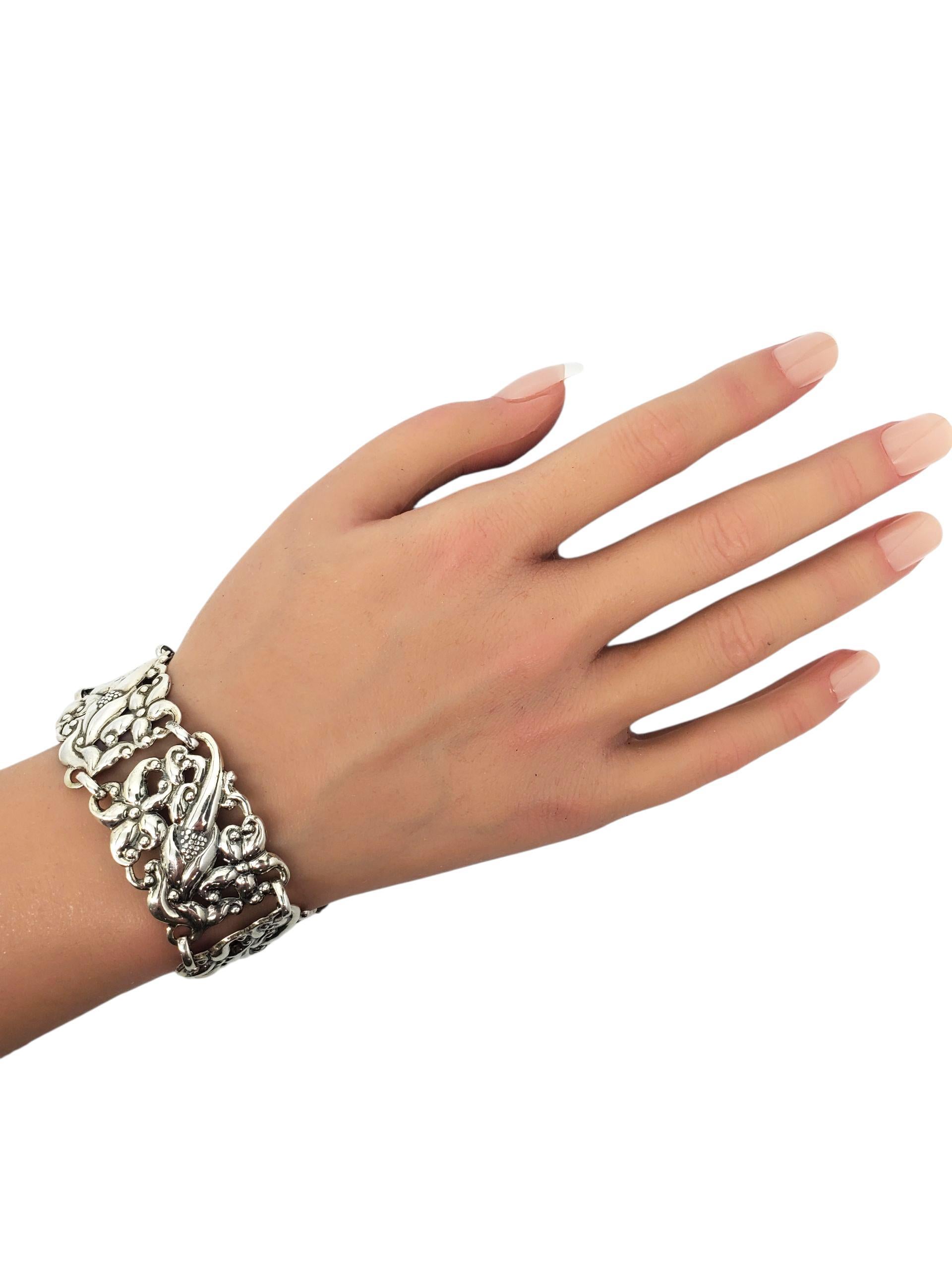 Donna Danecraft Bracciale floreale in filigrana d'argento #23727 in vendita