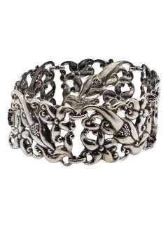Danecraft Bracciale floreale in filigrana d'argento #23727