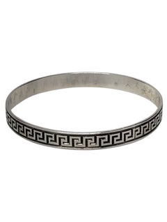 Danecraft Sterling Silver Greek Key Bangle Bracelet #24390