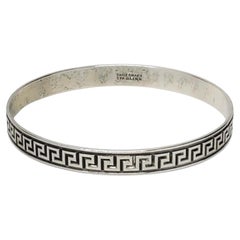 Danecraft Sterling Silver Greek Key Bangle Bracelet #24390