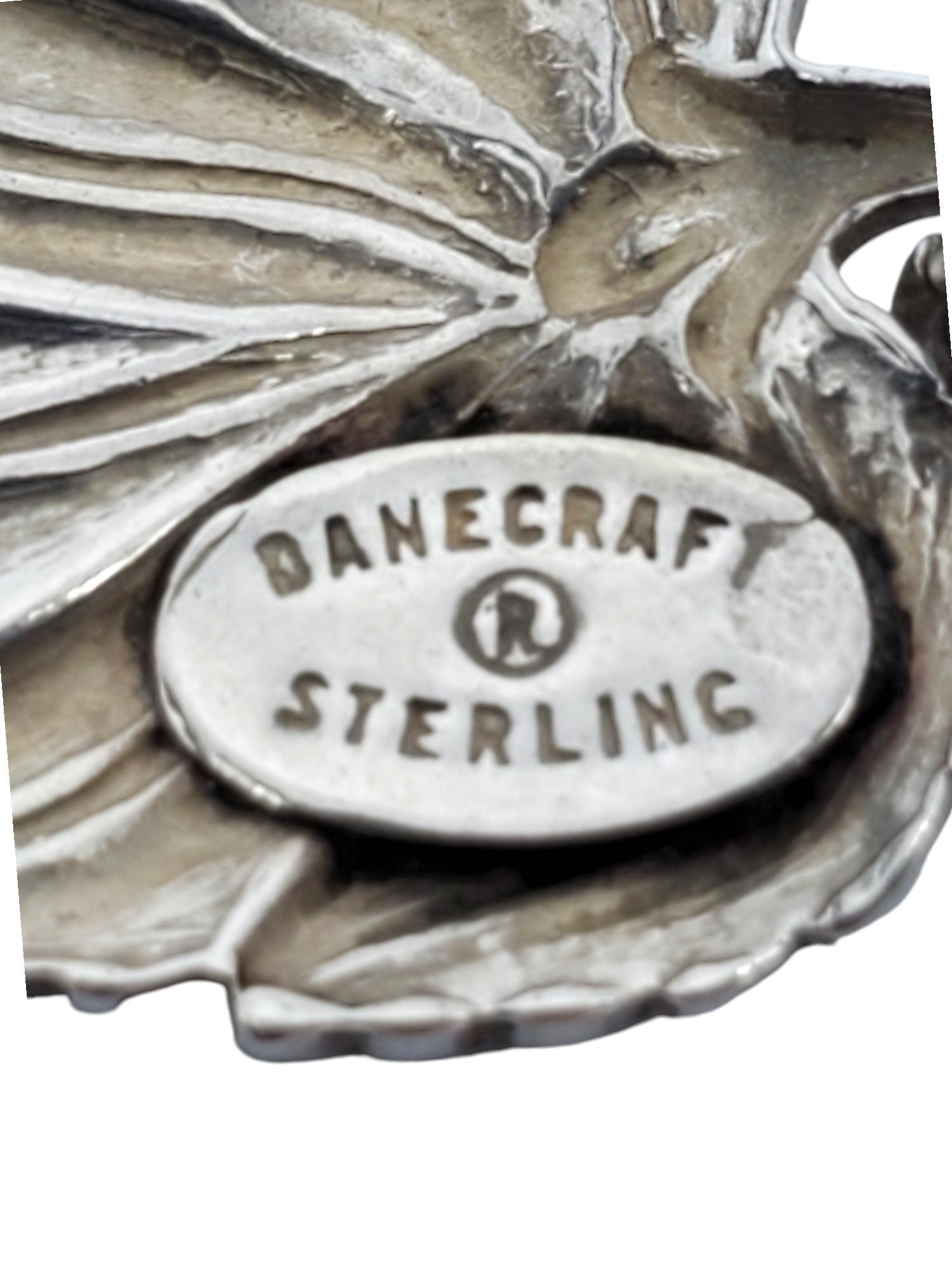 DANECRAFT Sterling Silver Leaf Bracelet #17550 For Sale 1