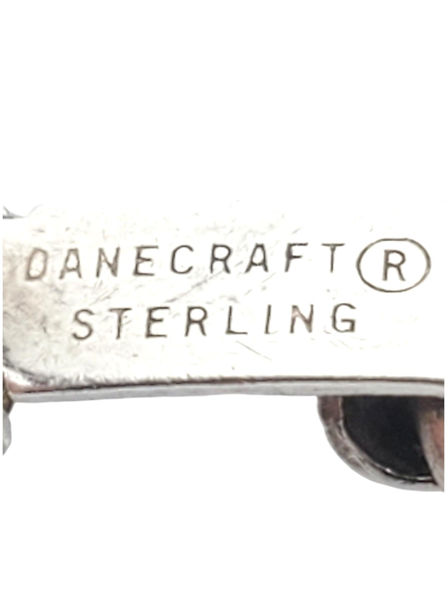 DANECRAFT Sterling Silber Milky Oval Blue Stone Armband #17599 1