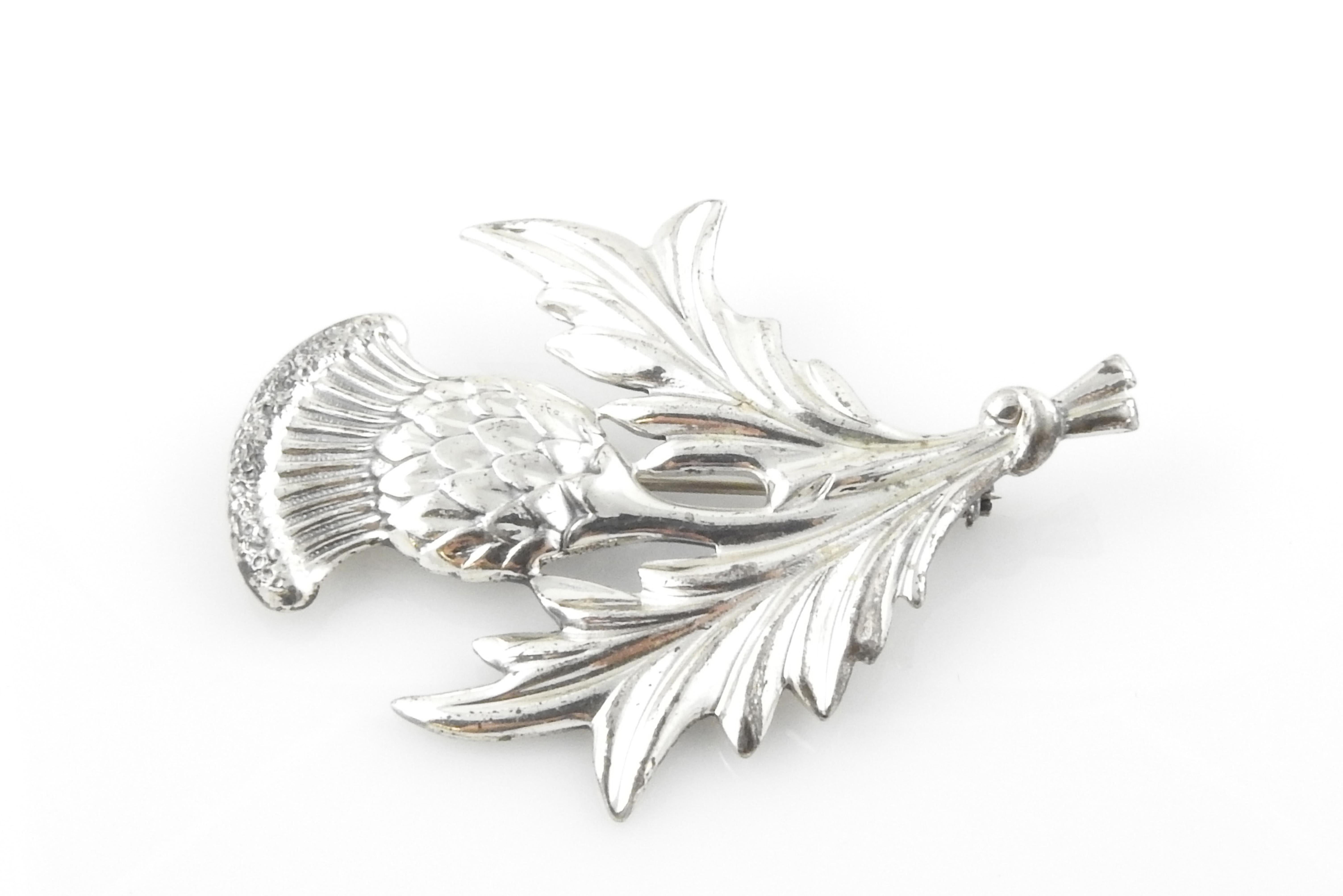 Danecraft Sterling Silver Scottish Thistle Flower Pin/Brooch 3