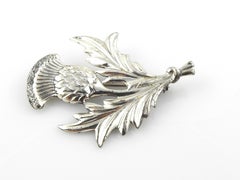 Broche en argent sterling Danecraft avec fleur de chardon écossais