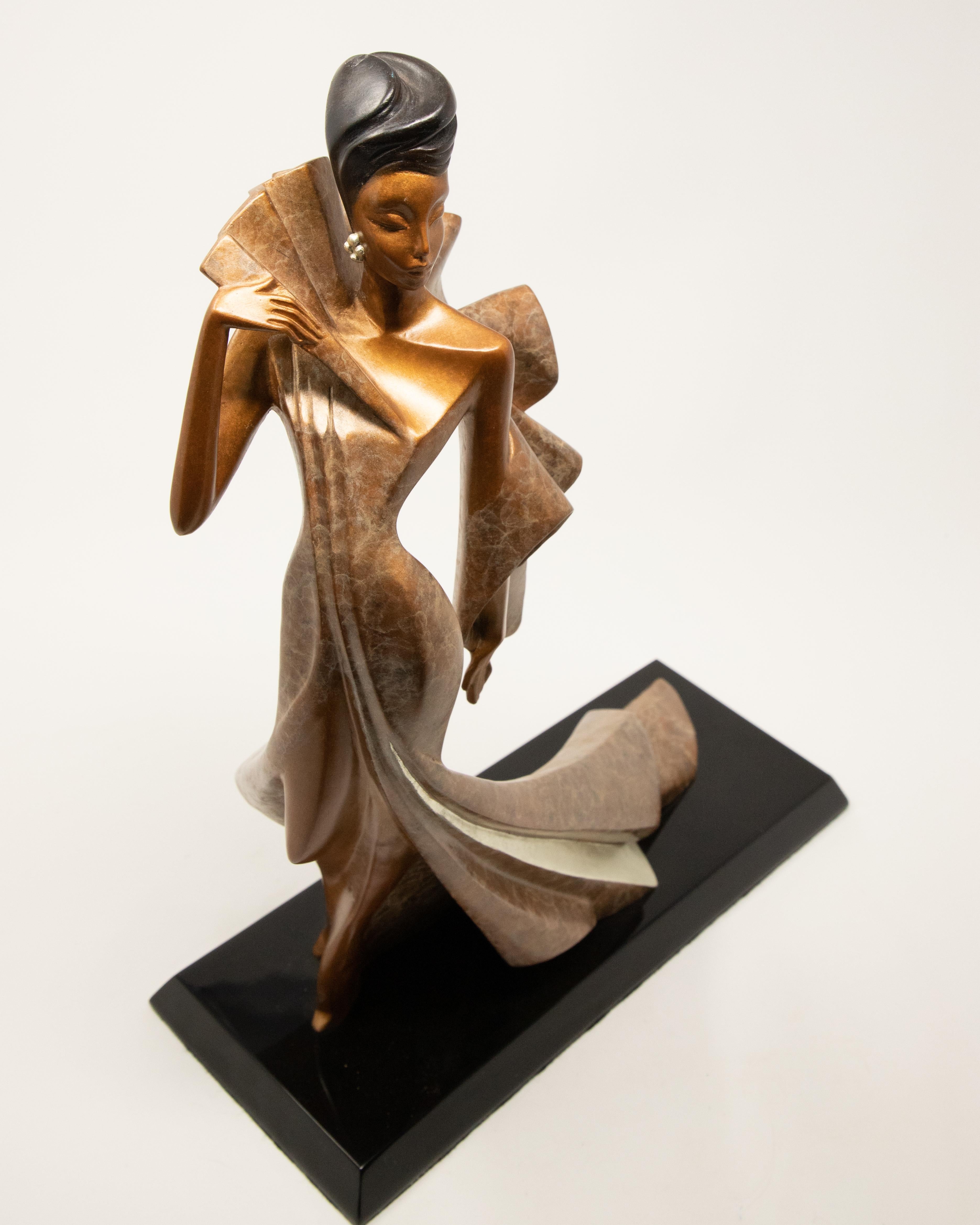 Art Deco Daner Bronze Sculpture, Icarus, 1991 For Sale