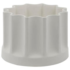 Danese Milano Bamb Extra Small Vase en céramique blanche d'Enzo Mari