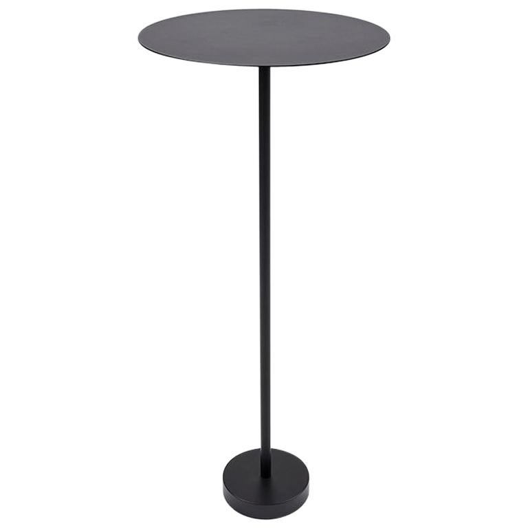 Grande table Bincan Danese Milano en métal noir de Naoto Fukasawa